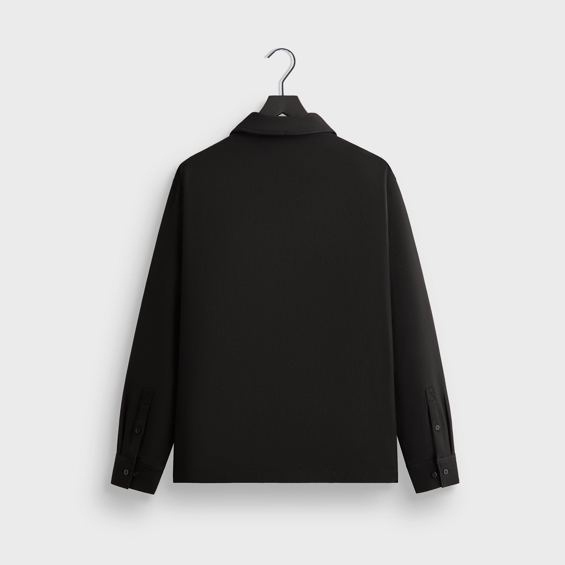 Kith Double Weave Boxy Collared Overshirt - Black