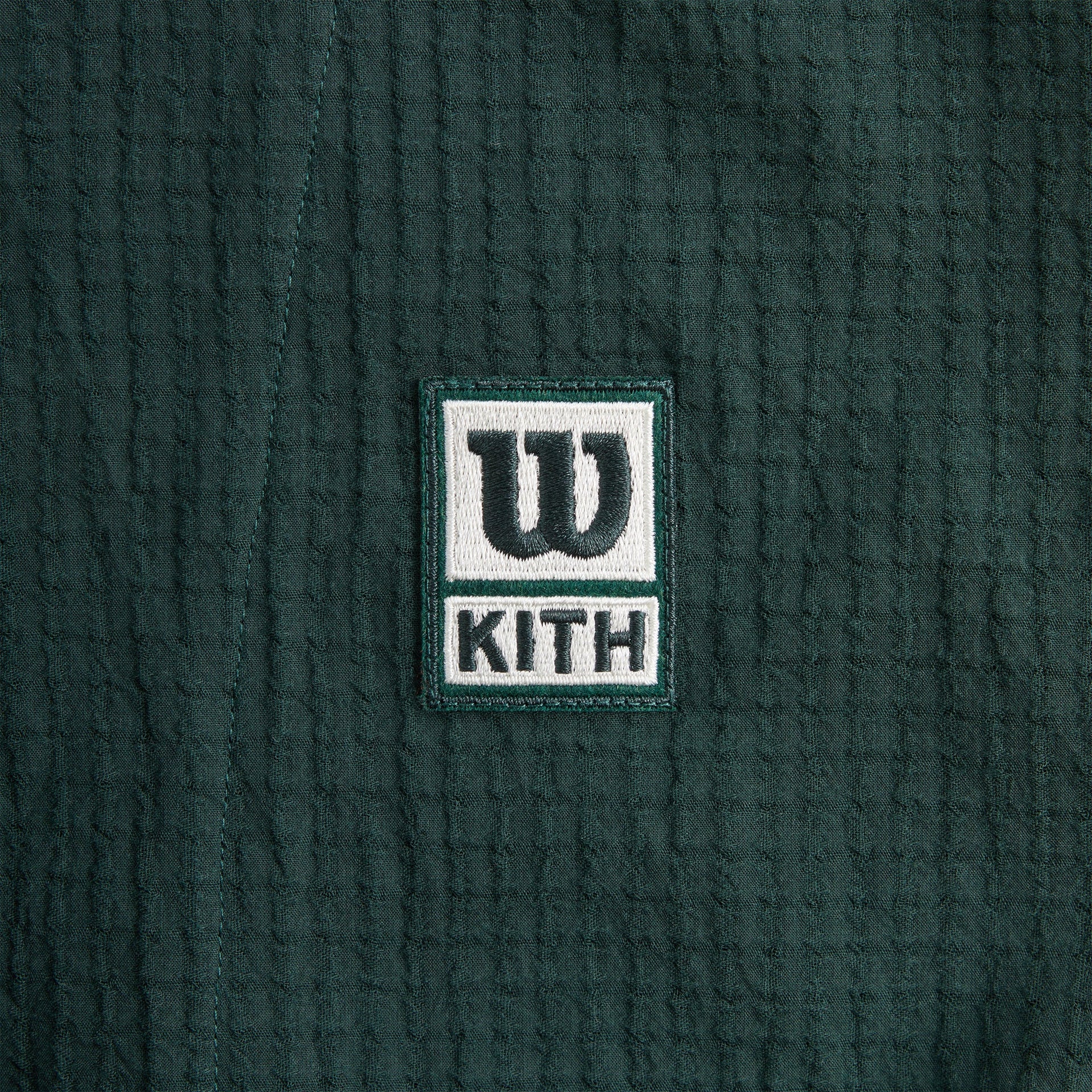 Kith for Wilson Dobby Zip Up Shirt - Stadium