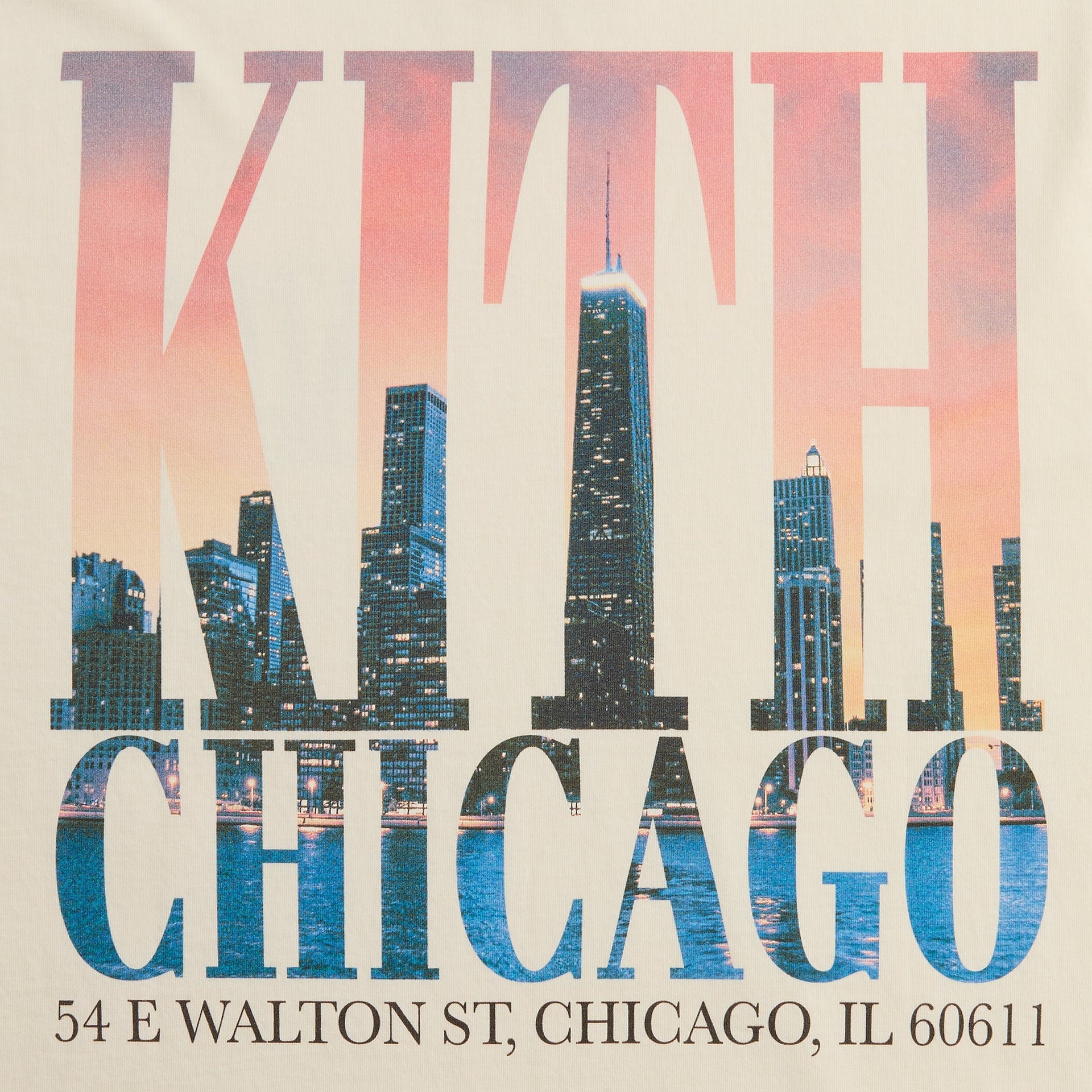 Kith Chicago Skyline Vintage Tee - Silk