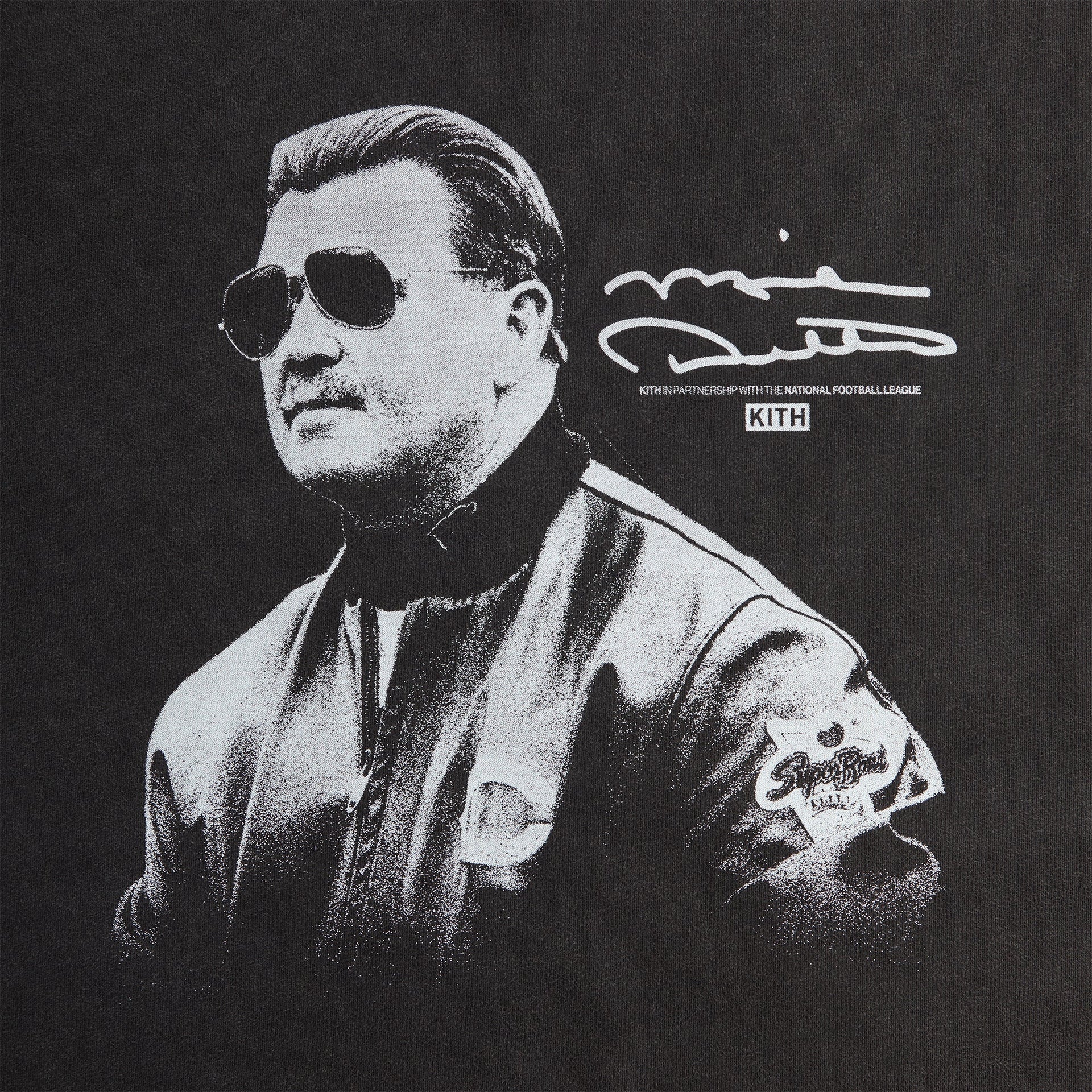 Kith for the NFL Mike Ditka Vintage Jones Tee - Black