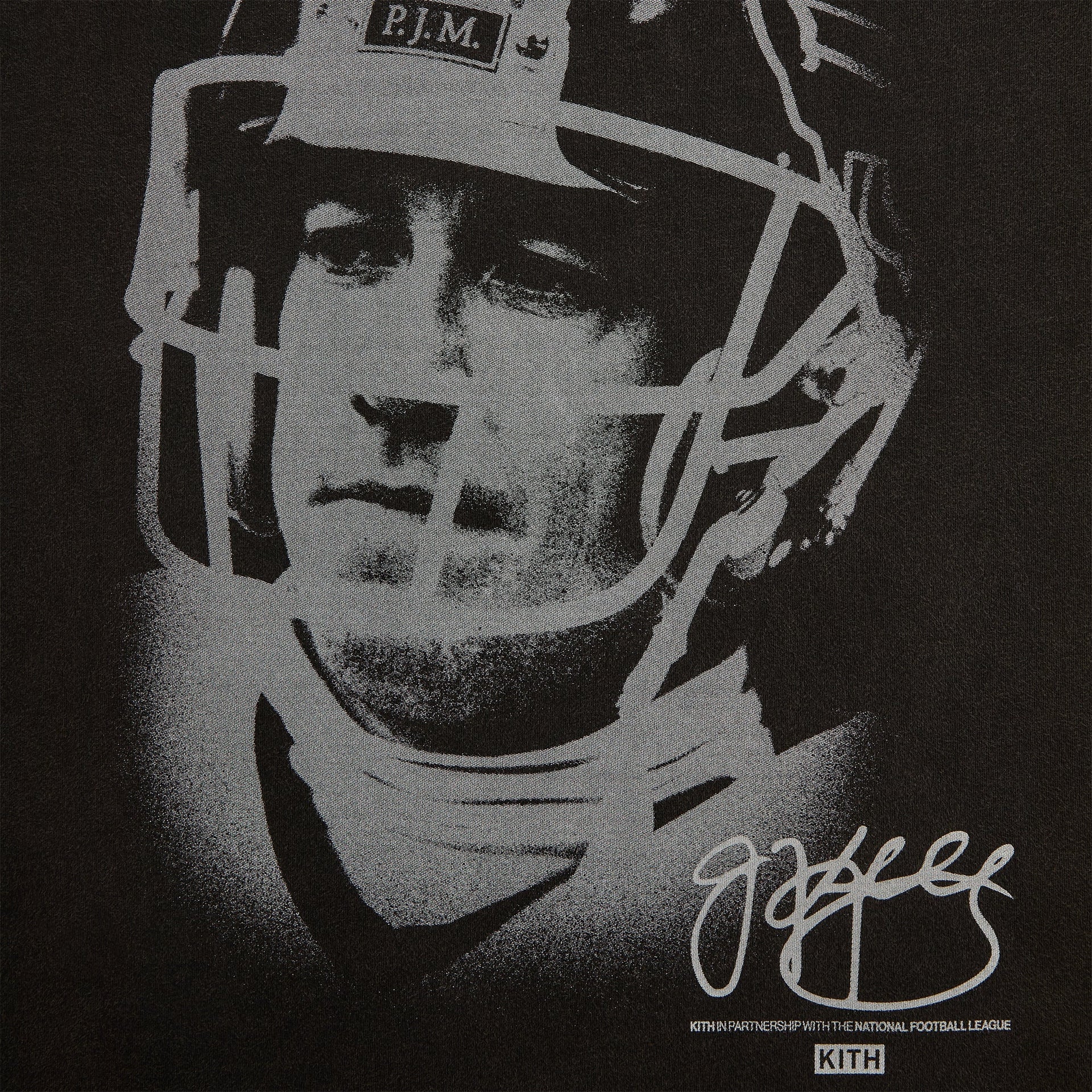 Kith for the NFL Jim Kelly Vintage Jones Tee - Black