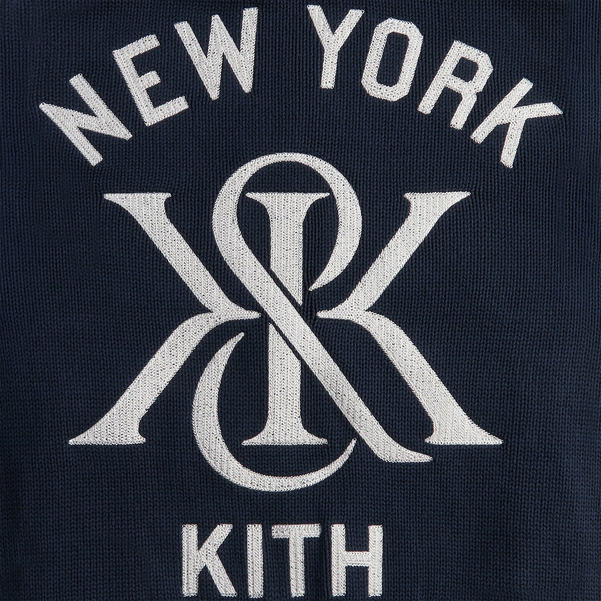 Kith for the New York Yankees All-Over Embroidered Wyona Full Zip - Nocturnal