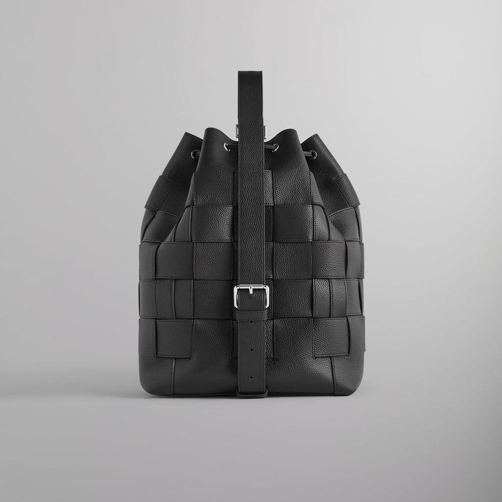 Kith Woven Leather Rucksack - Black – Kith Europe