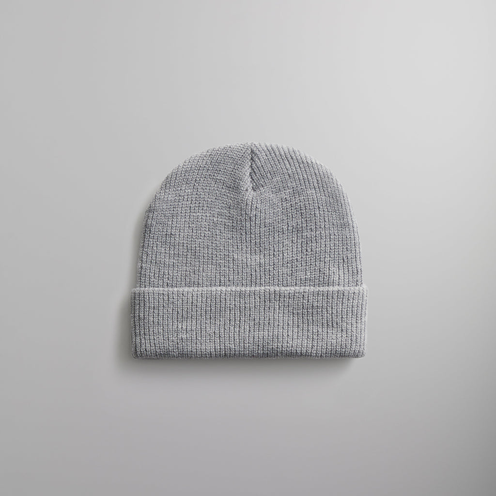 Kith Classic Rib Beanie - Light Heather Grey – Kith Europe