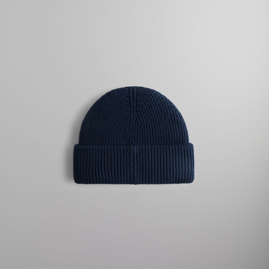 Kith Script Rose Felt Embroidery Cotton Beanie - Nocturnal – Kith