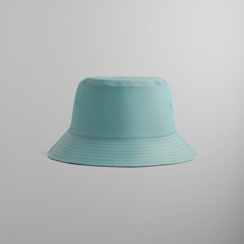 New Balance Reversible Bucket Hat In Vintage Teal/White