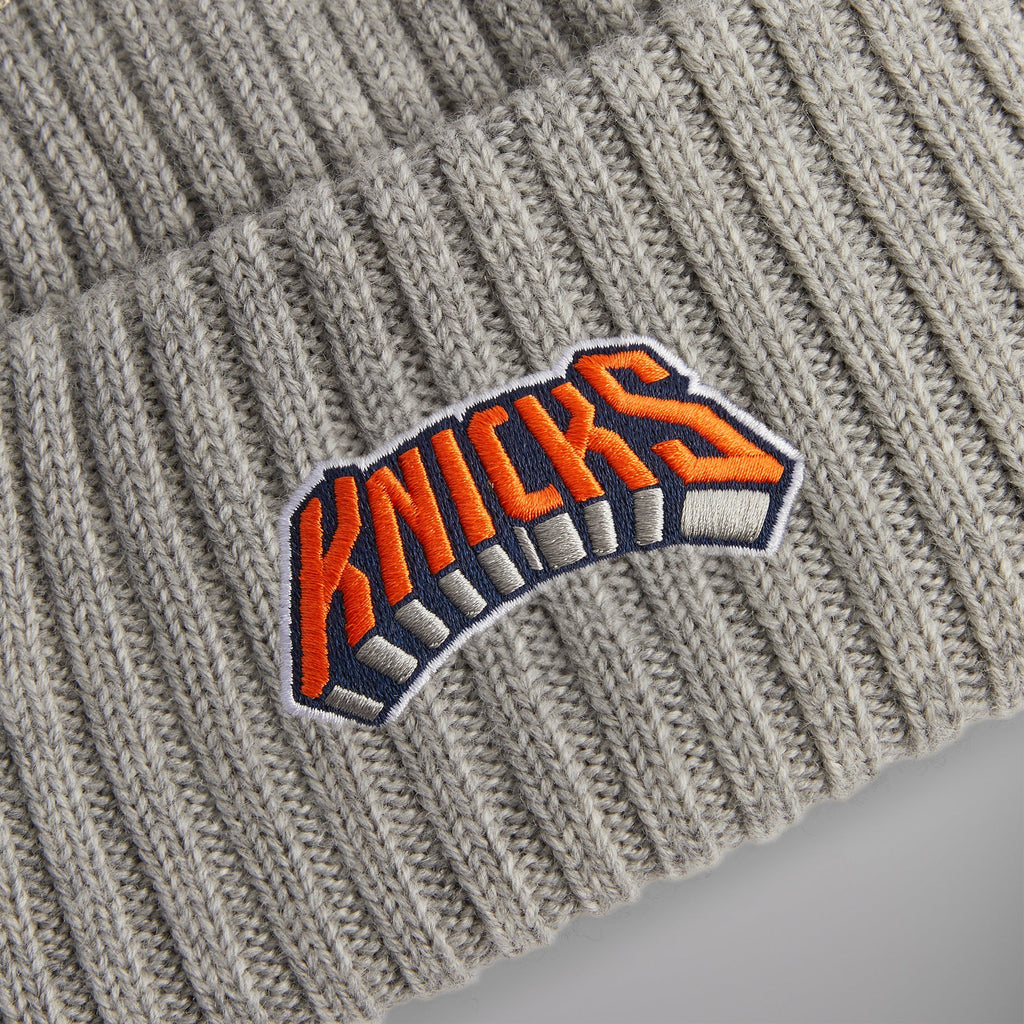 Kith for the New York Knicks Archway Beanie Light Heather Grey Kith Europe