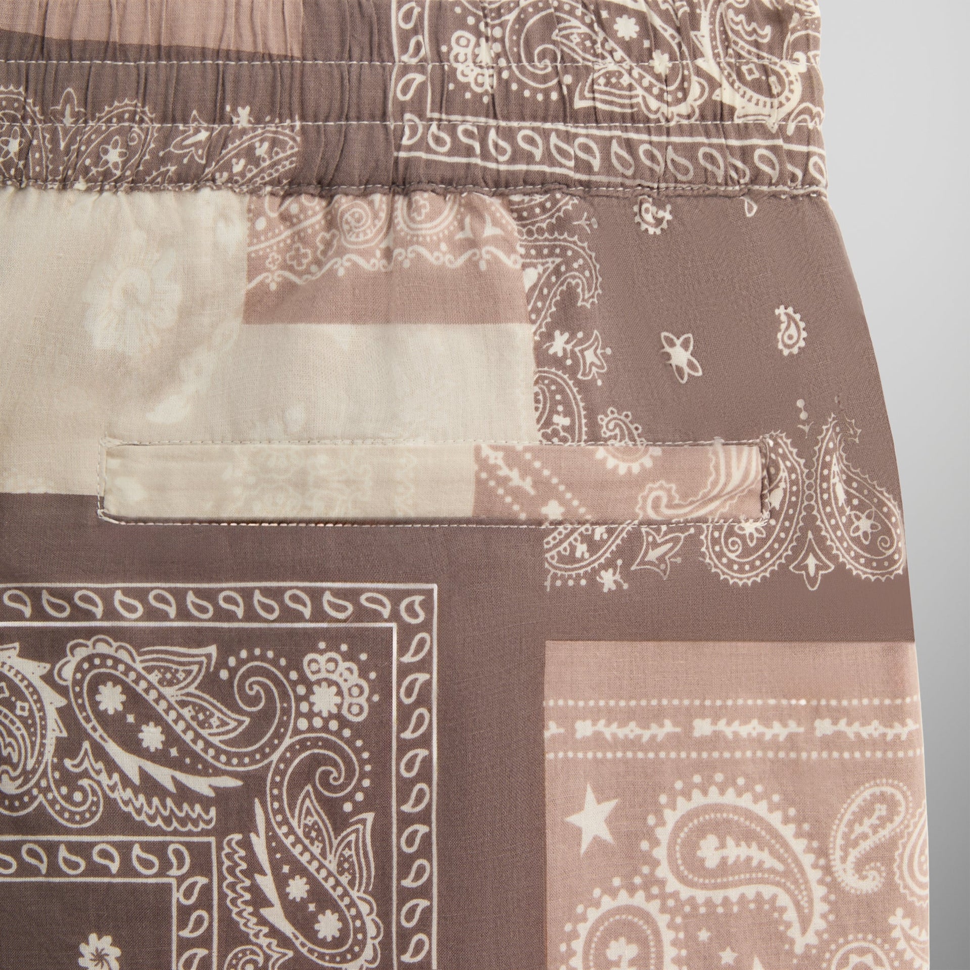 Kith Washed Cotton Bandana Active Short - Overcast