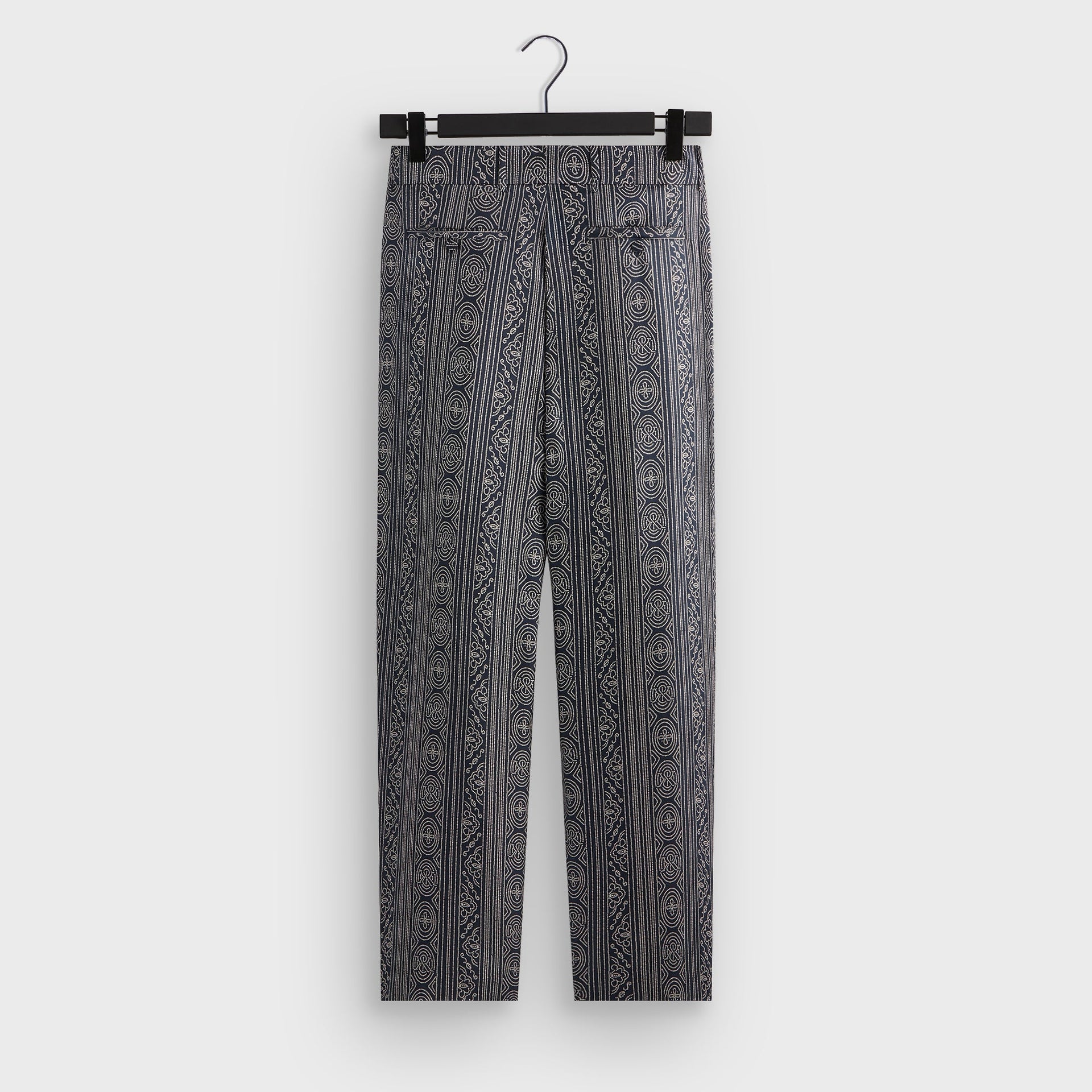 &Kin Batik Stripe Pleated Ari Trouser - Nocturnal