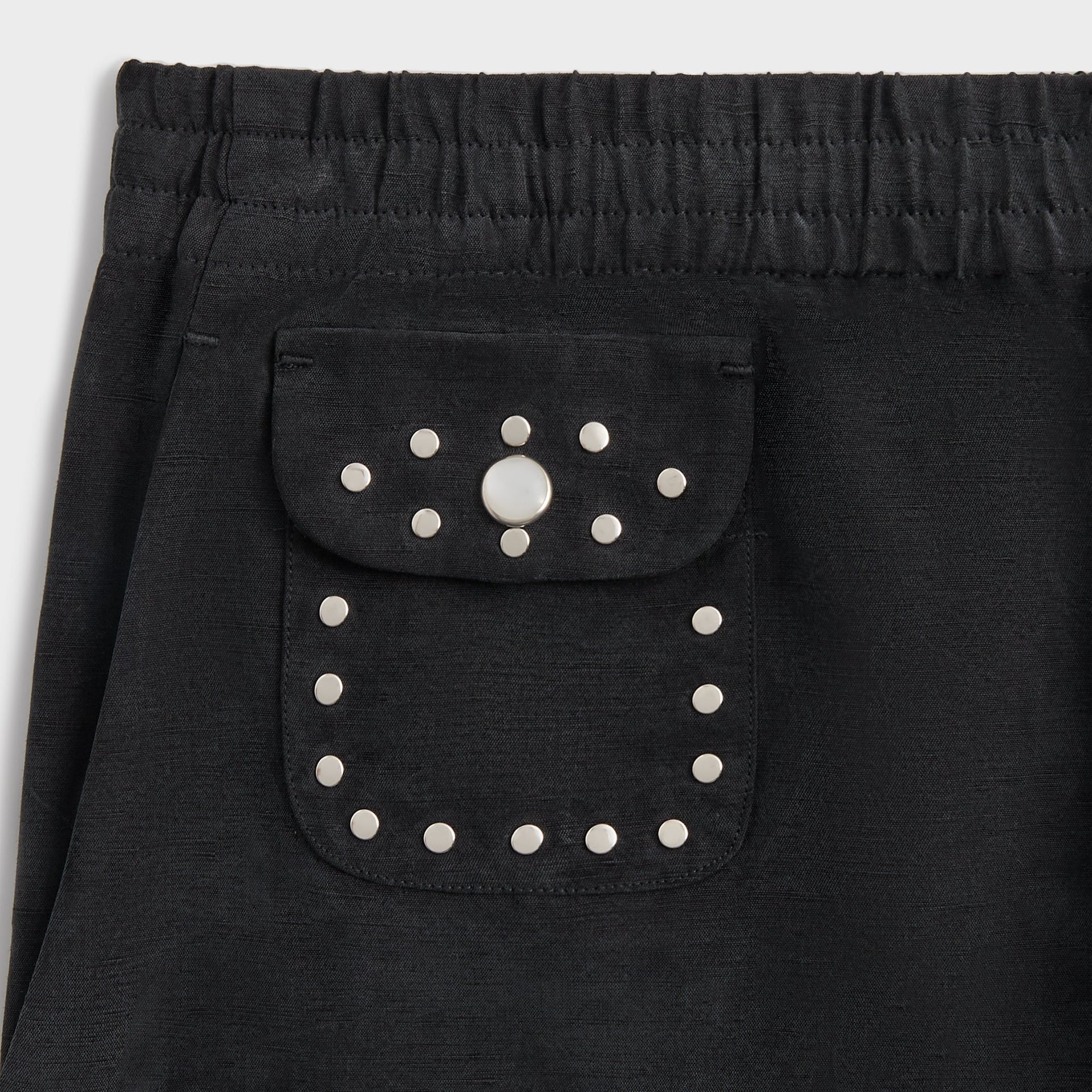 &Kin Cupro Linen Kellen Short - Black