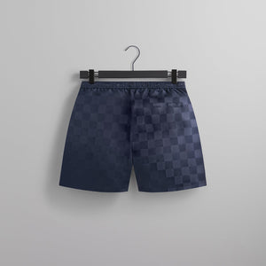 Kith Checkered Satin Collins Short - Nocturnal