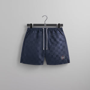 Kith Checkered Satin Collins Short - Nocturnal