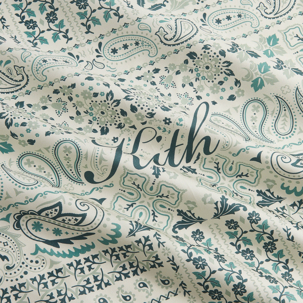 Kith Paisley Bandana Silk Scarf - Tranquility