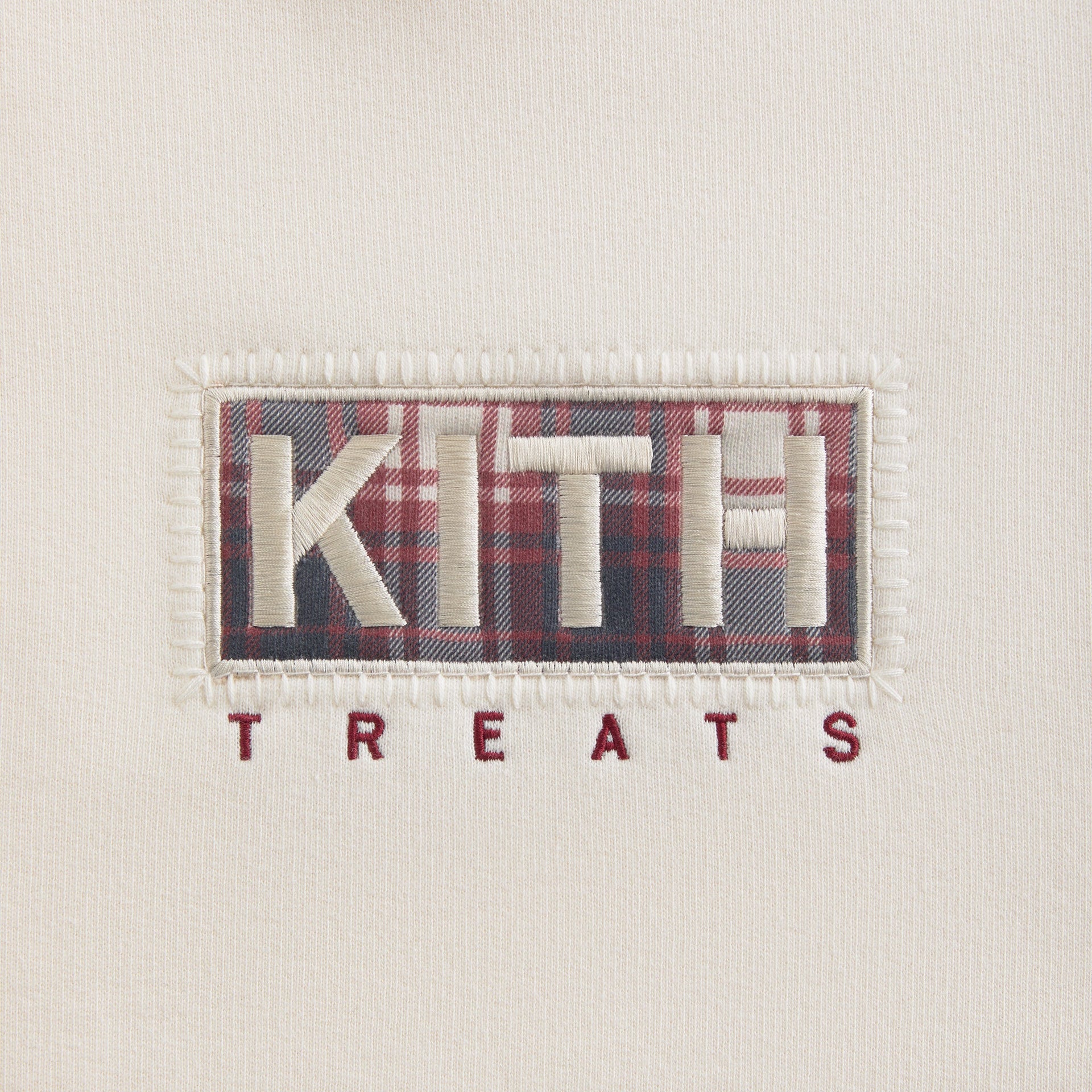 Kith Treats Plaid Logo Nelson Crewneck - Sandrift