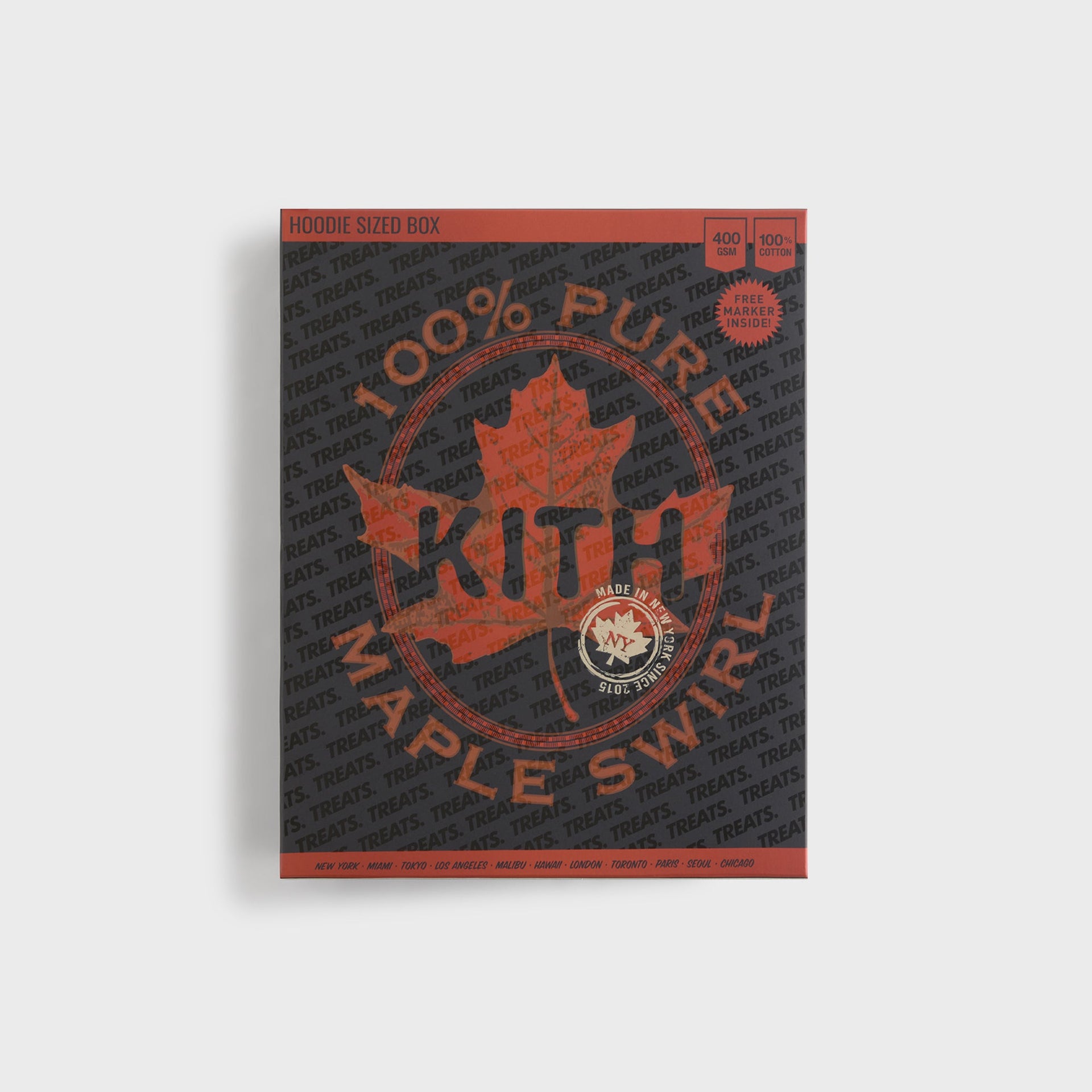 Kith Treats Plaid Logo Nelson Crewneck - Sandrift