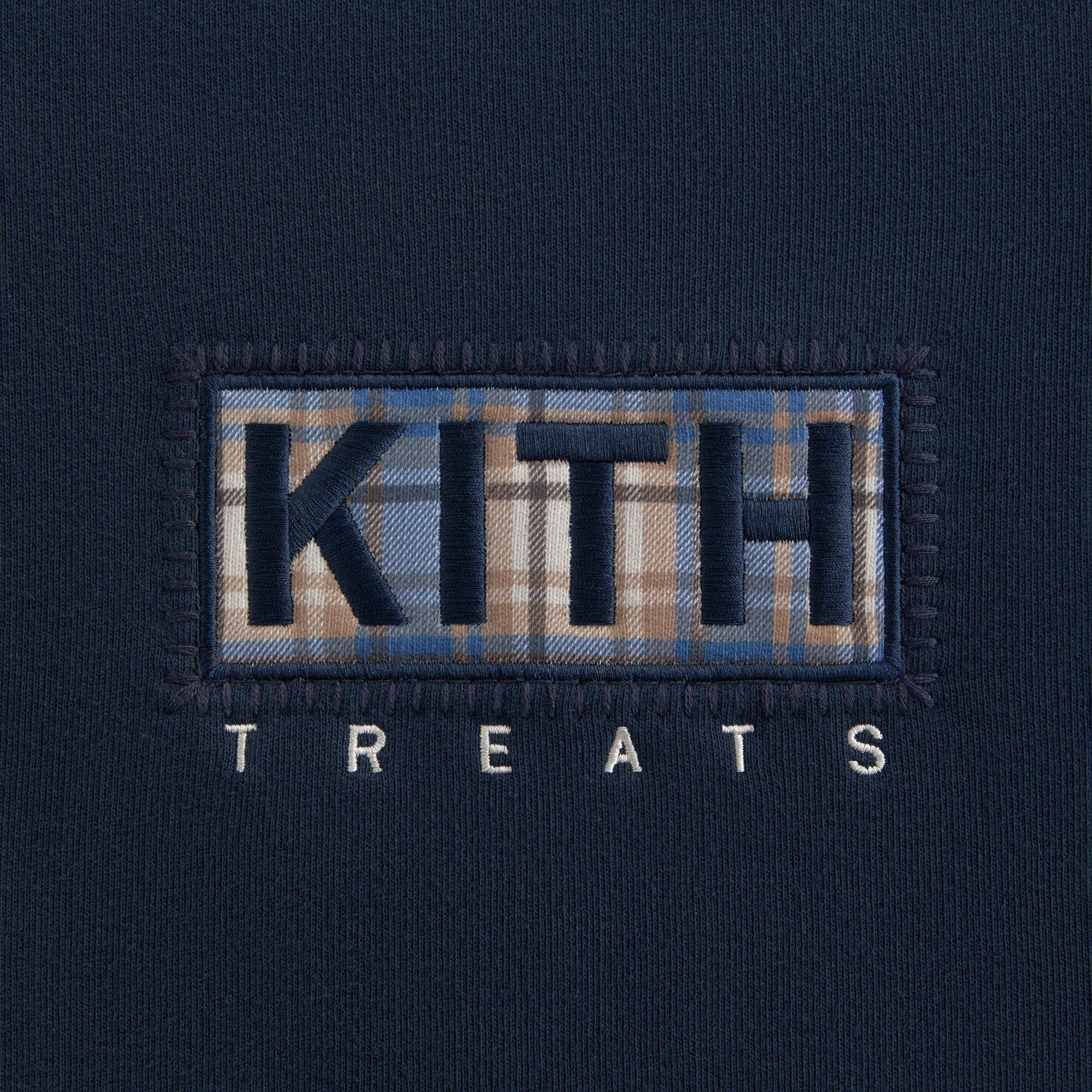 Kith Treats Plaid Logo Nelson Crewneck - Nocturnal