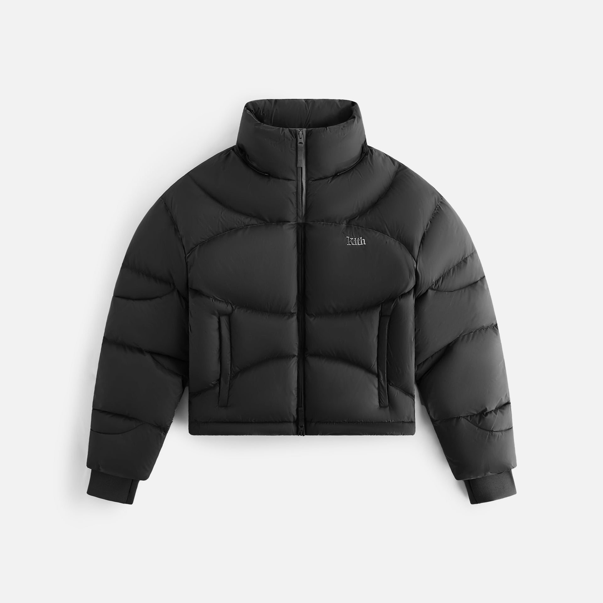 Kith Women Corey Hooded Nylon Puffer - Black - PH