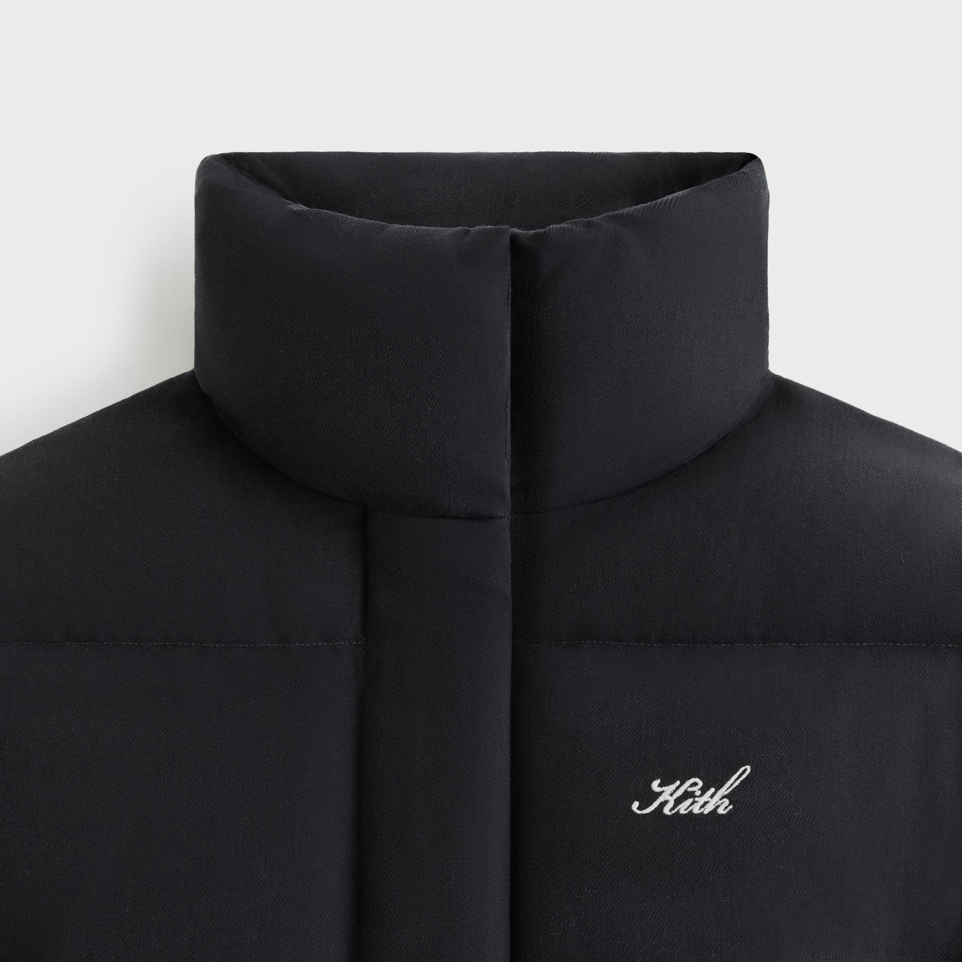 Kith Women Shae Cropped Denim Puffer - Washed Black - PH