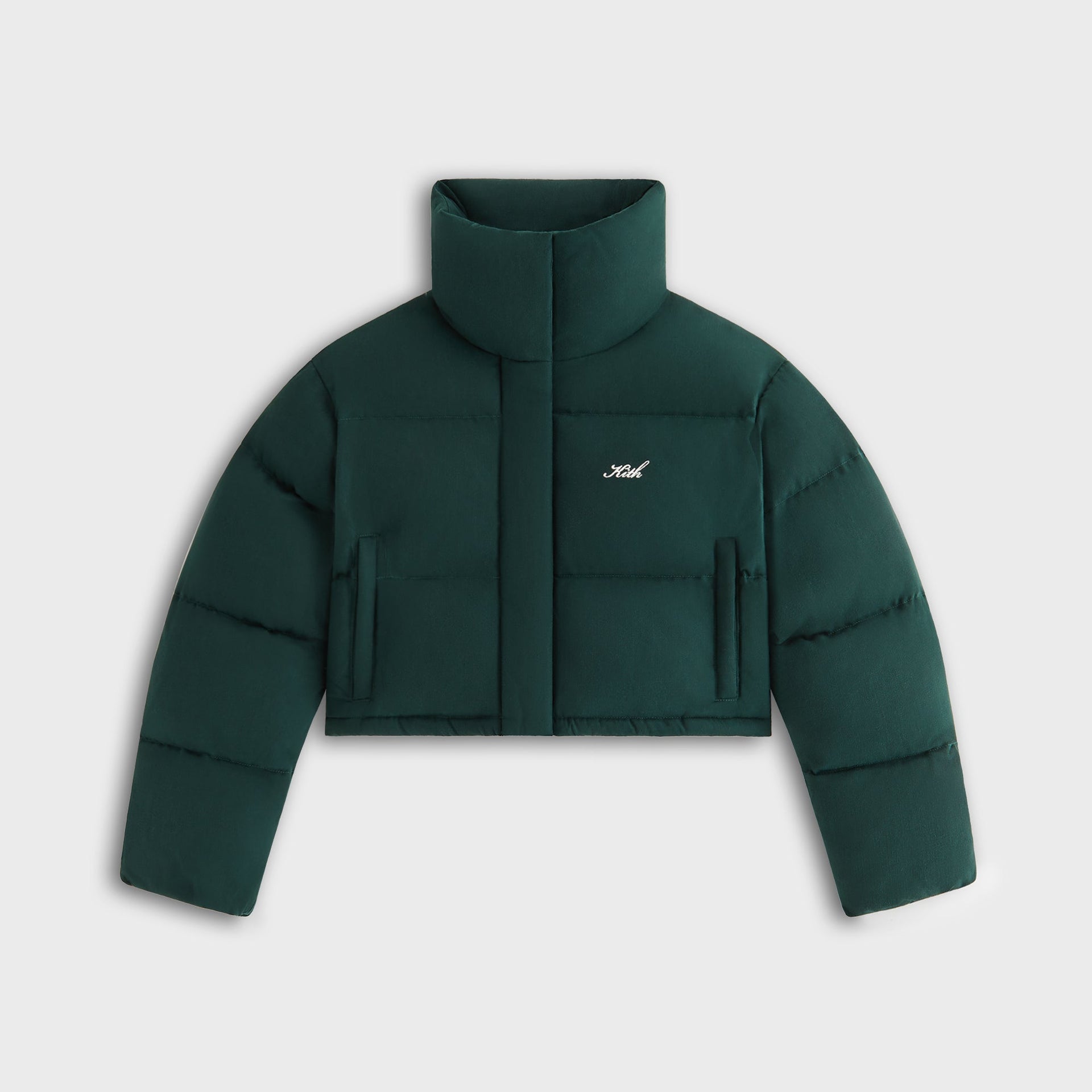 Kith Women Shae Cropped Denim Puffer - Stadium - PH