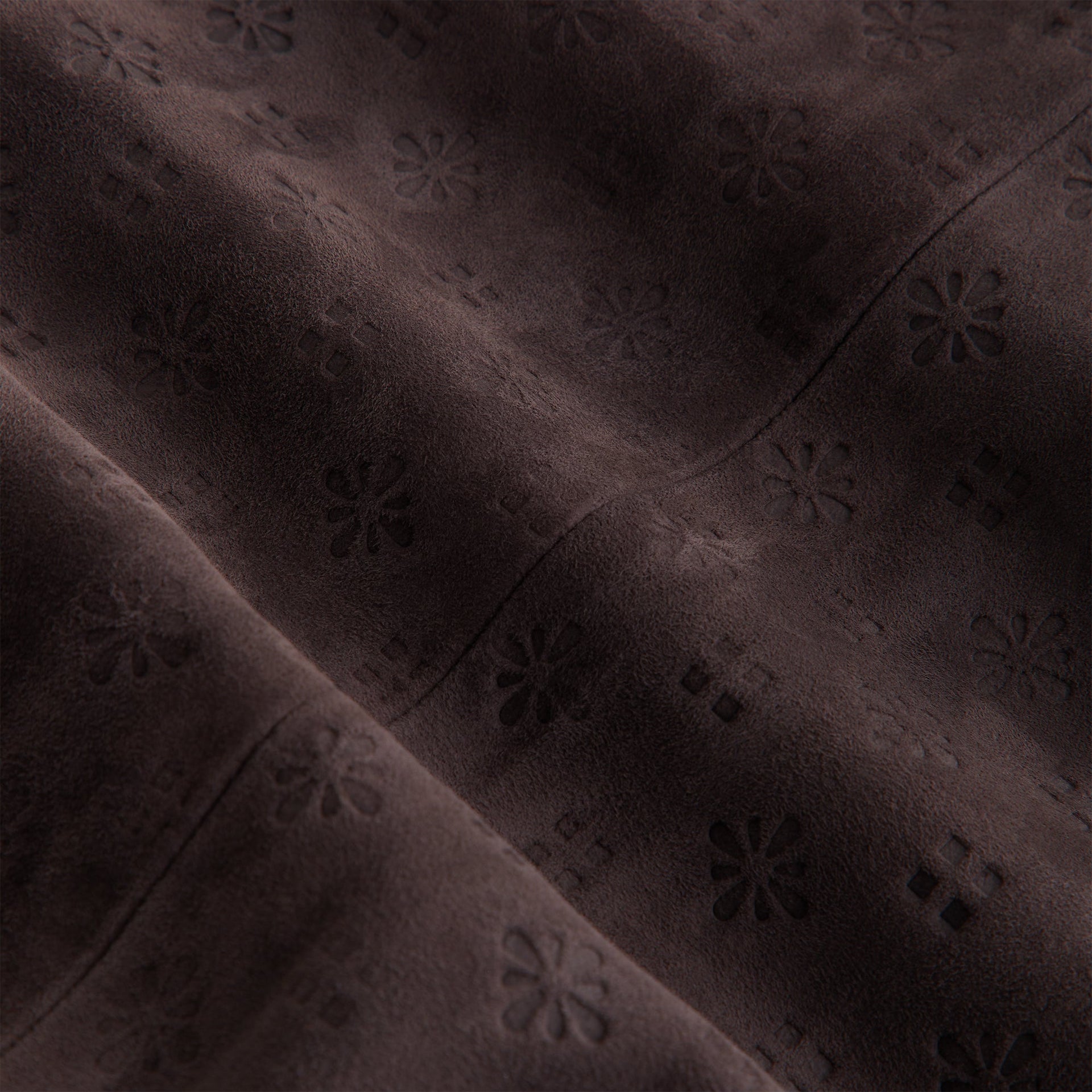 Kith Women Dalton Debossed Suede Bomber - Hematite - PH