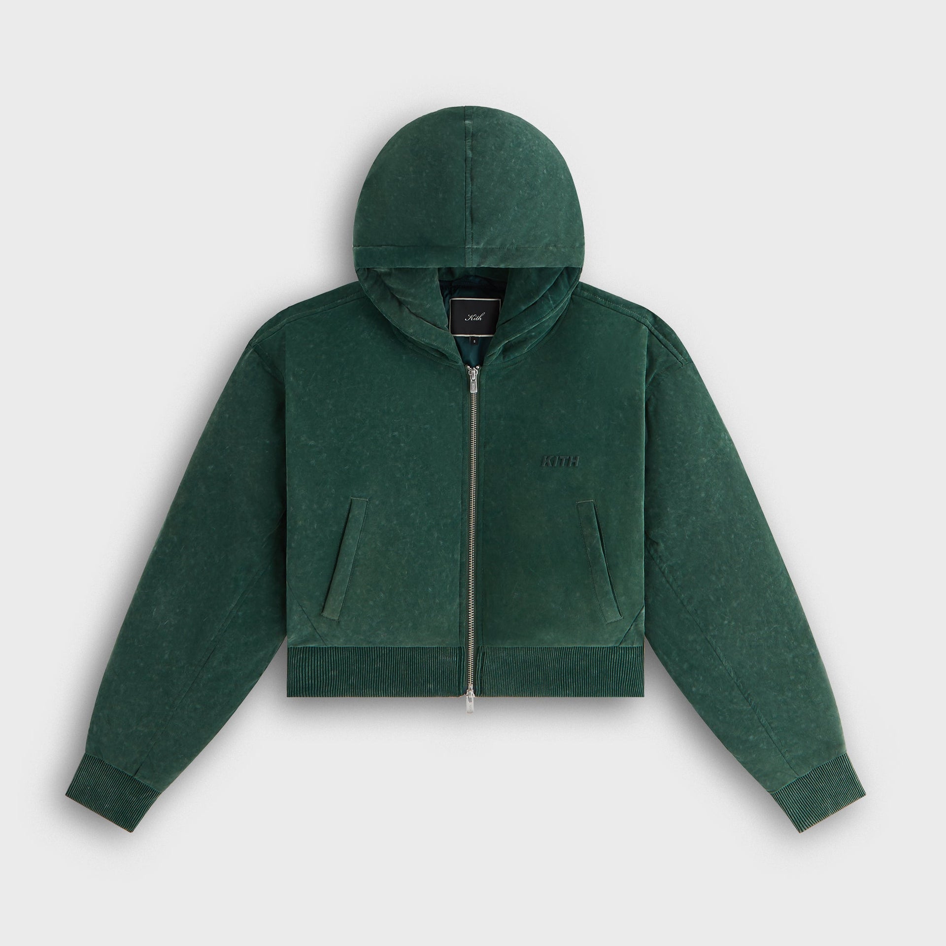 Kith Women Bex Cropped Sueded Jersey Puffer - Montane - PH