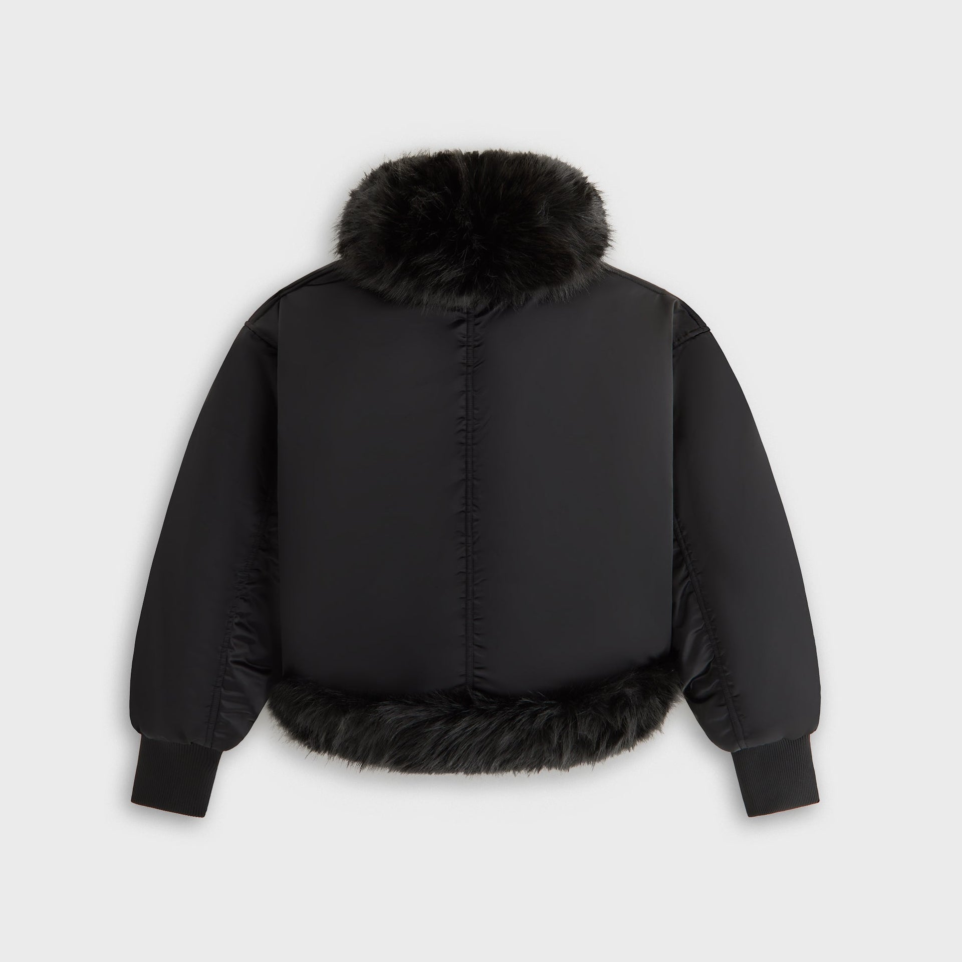 Kith Women Senna Faux Fur Reversible Bomber - Black - PH