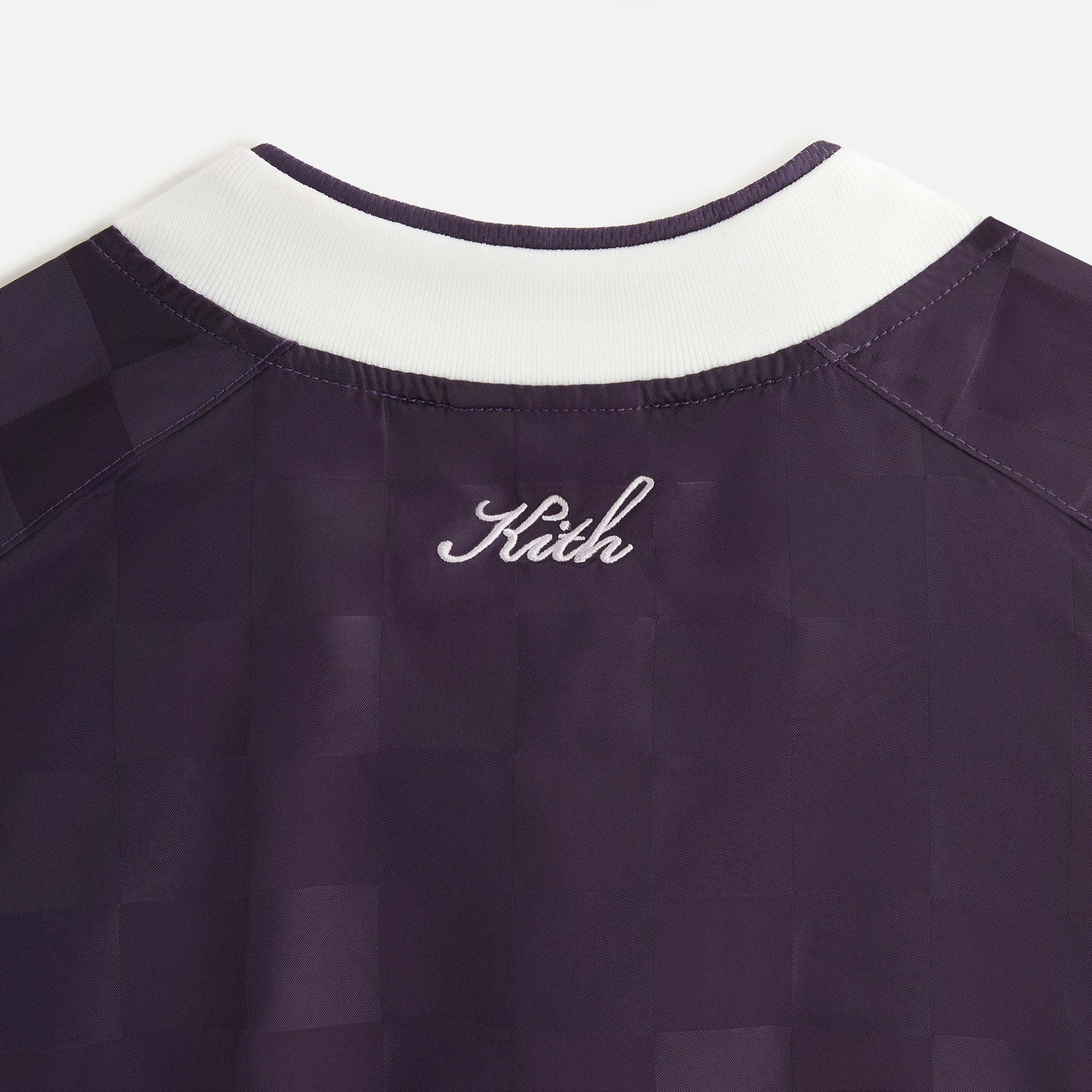 Kith Women Checkered Satin Dayton Combo Pullover - Nightshade
