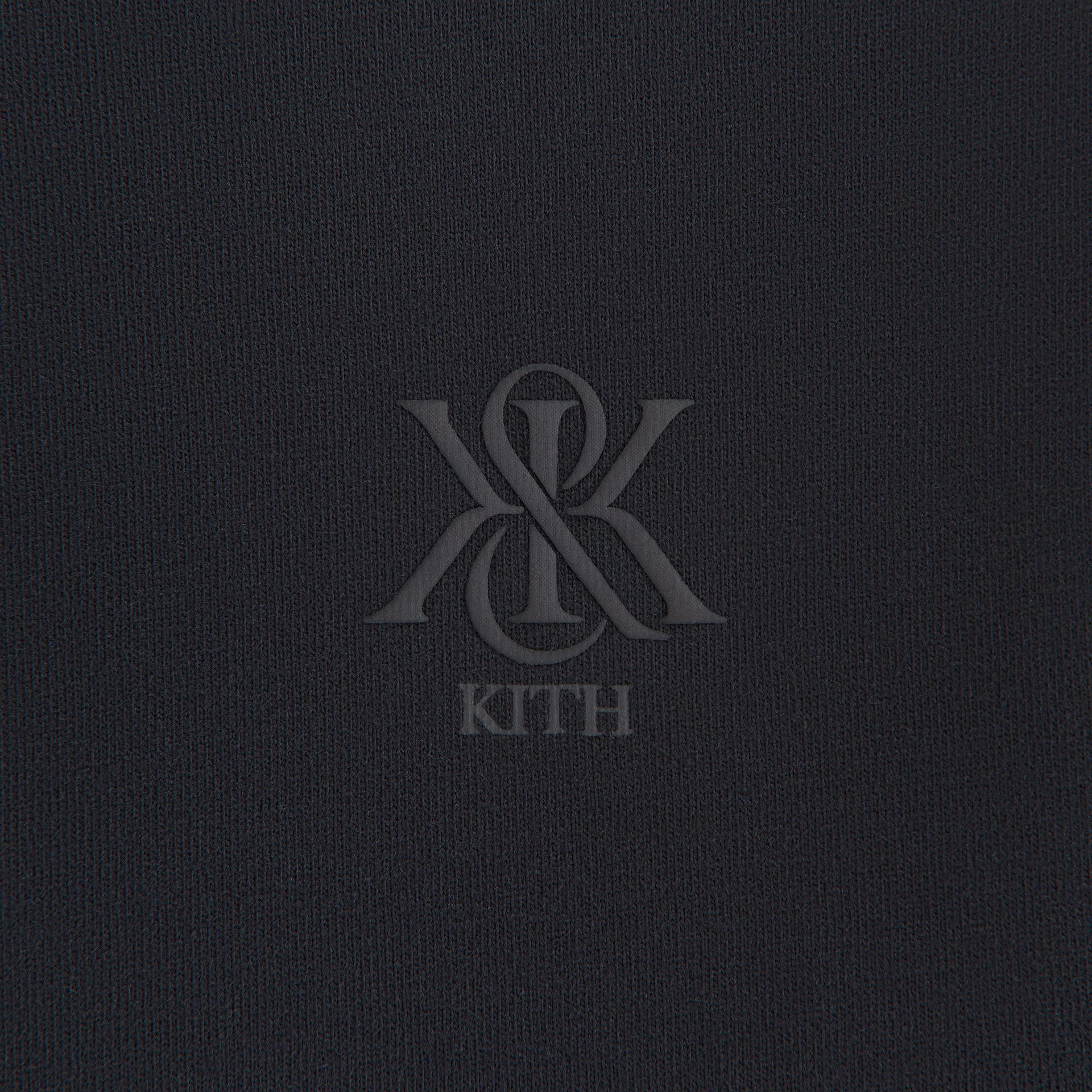 Kith Women Mockneck Vintage Sueded Tee - Black