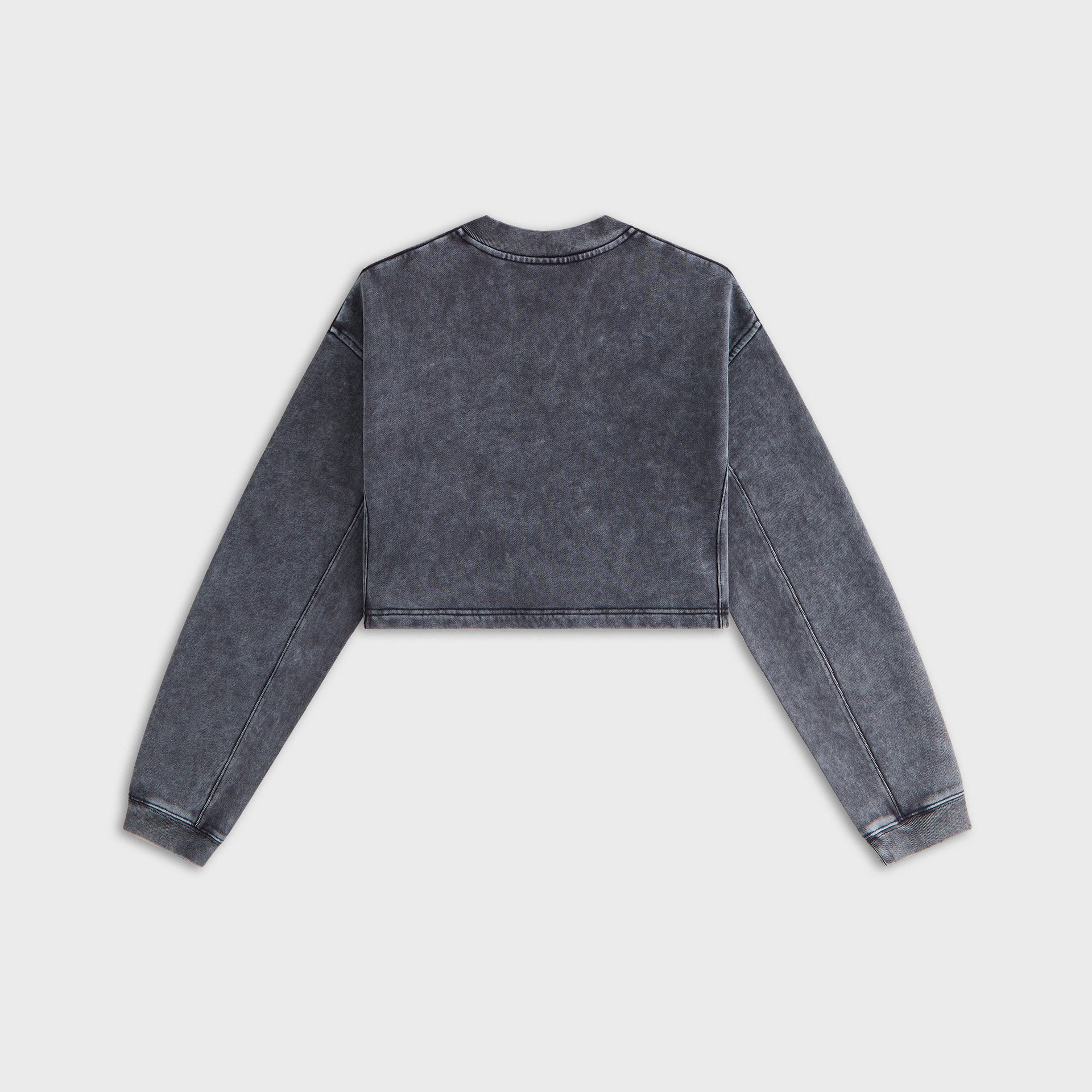 Kith Women Verity Cropped V-Neck Long Sleeve - Overcast