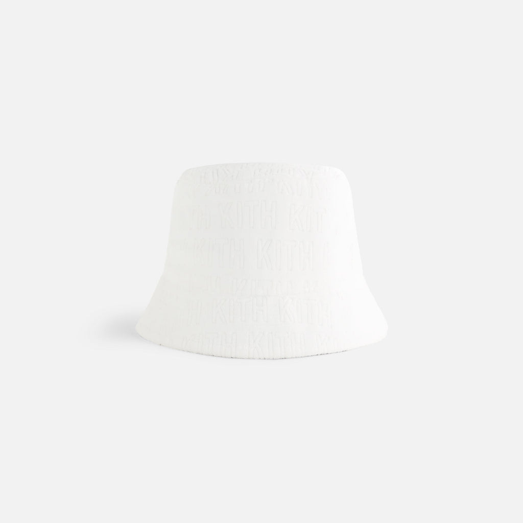 Kith Women Monogram Towel Bucket Hat - White – Kith Europe