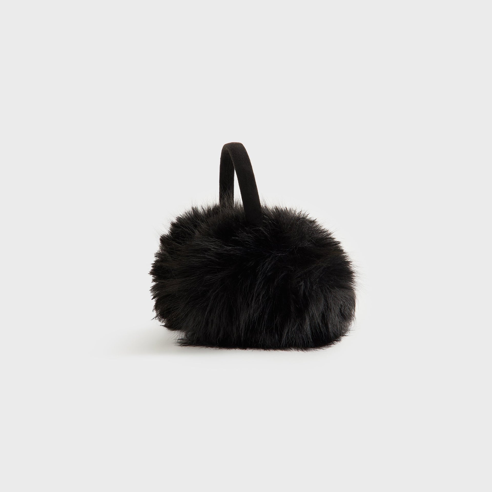 Kith Women Faux Fur Shaggy Ear Muff - Black - PH