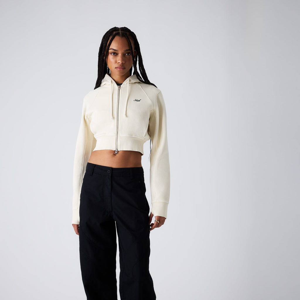 Kith Women Davin Cropped Hoodie Waffle Kith Europe