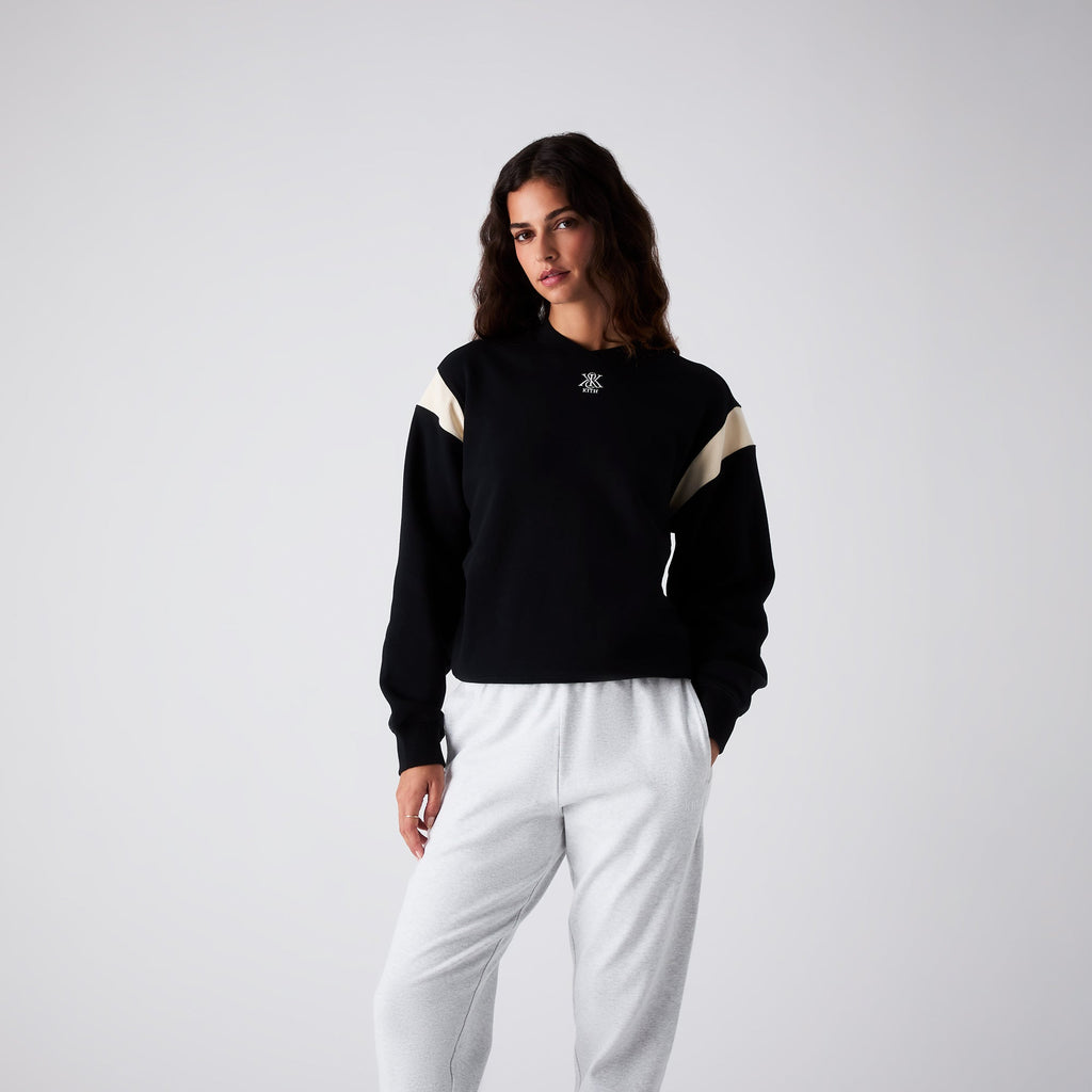 Kith Women Asher II Crest Crewneck - Black – Kith Europe