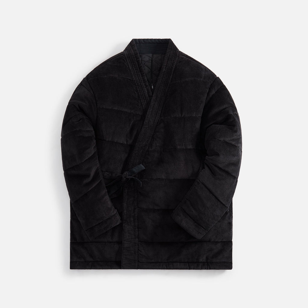 Black Corduroy retailer Long Kimono