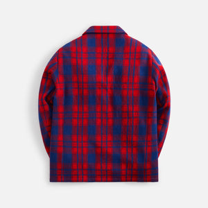 Moncler Check Wool Shirt Jacket - Red