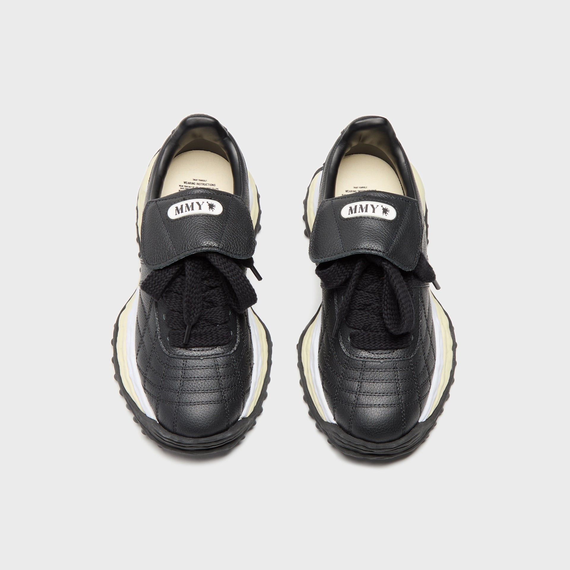 Mihara Yasuhiro Scott Original Sole Leather Low-Top Sneaker - Black