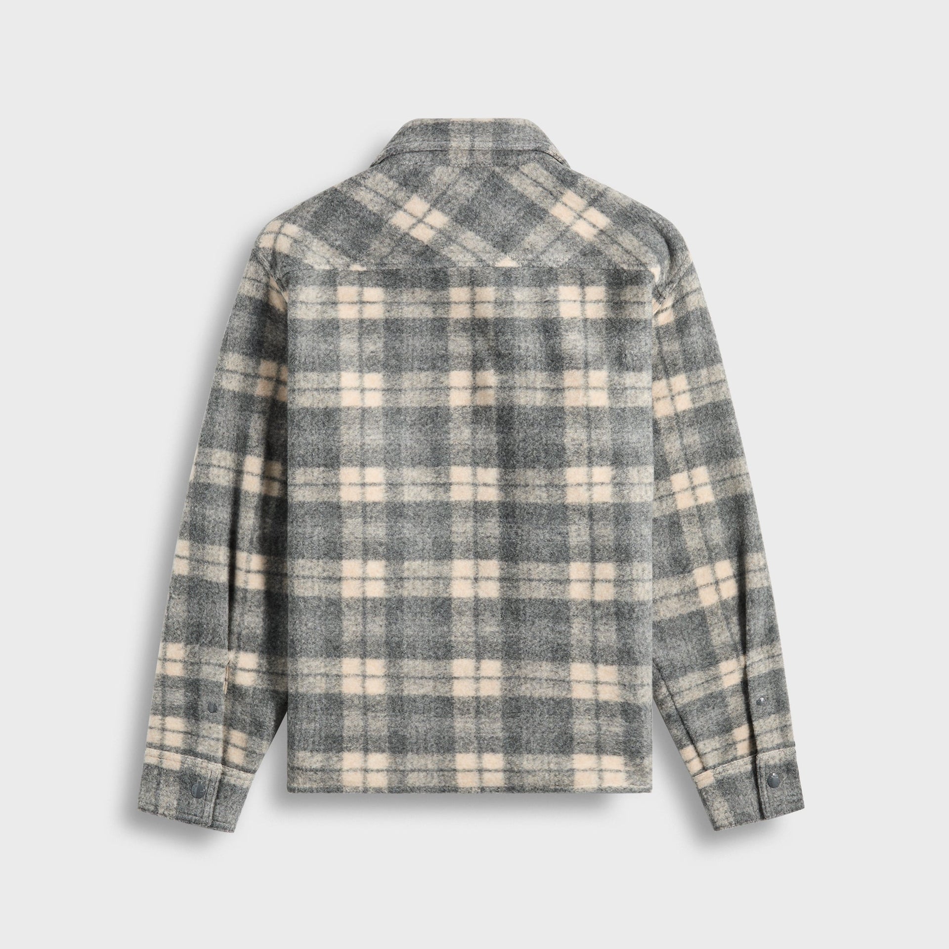 Moncler Plaid Overshirt in Grey / Multi