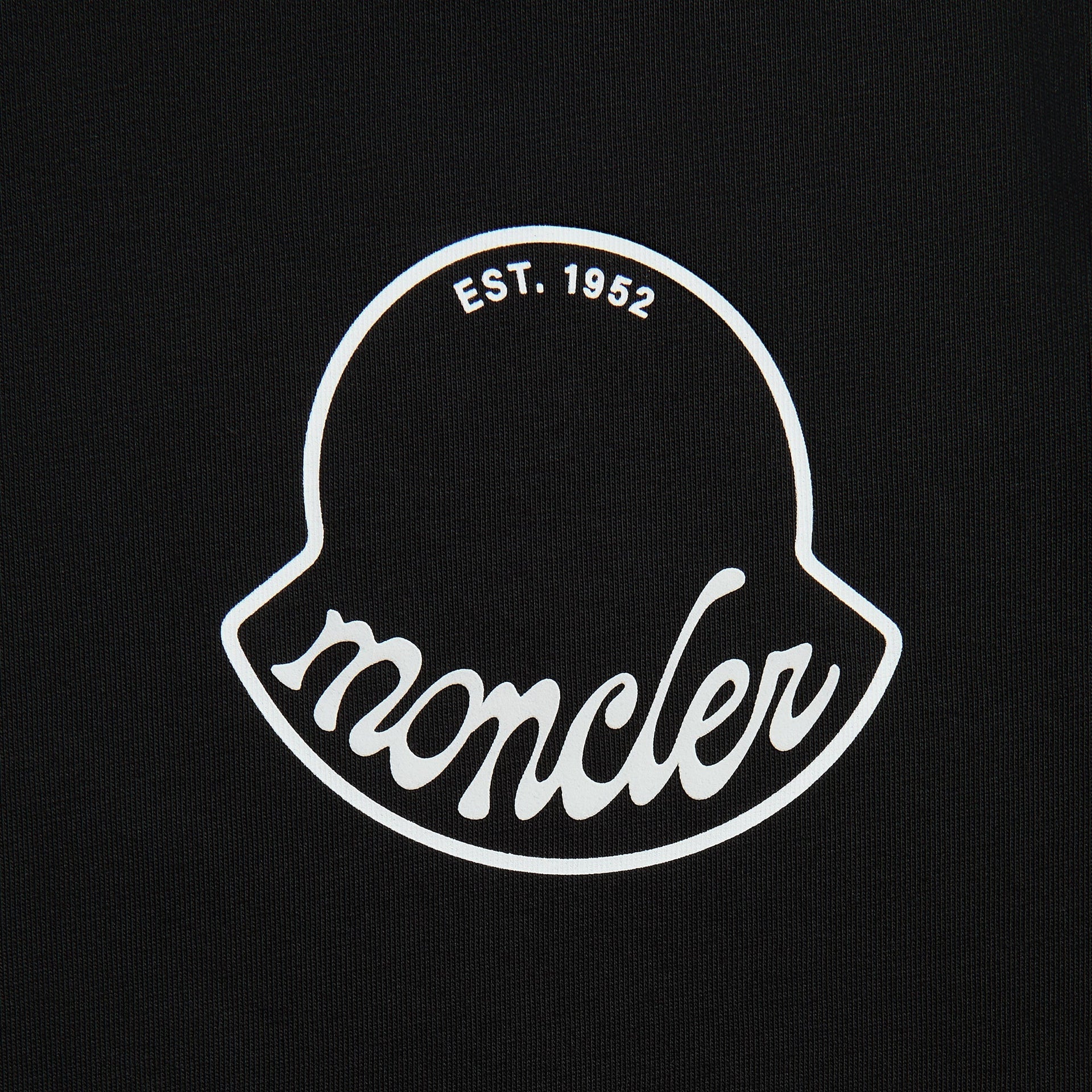 Moncler Logo Tee in Black