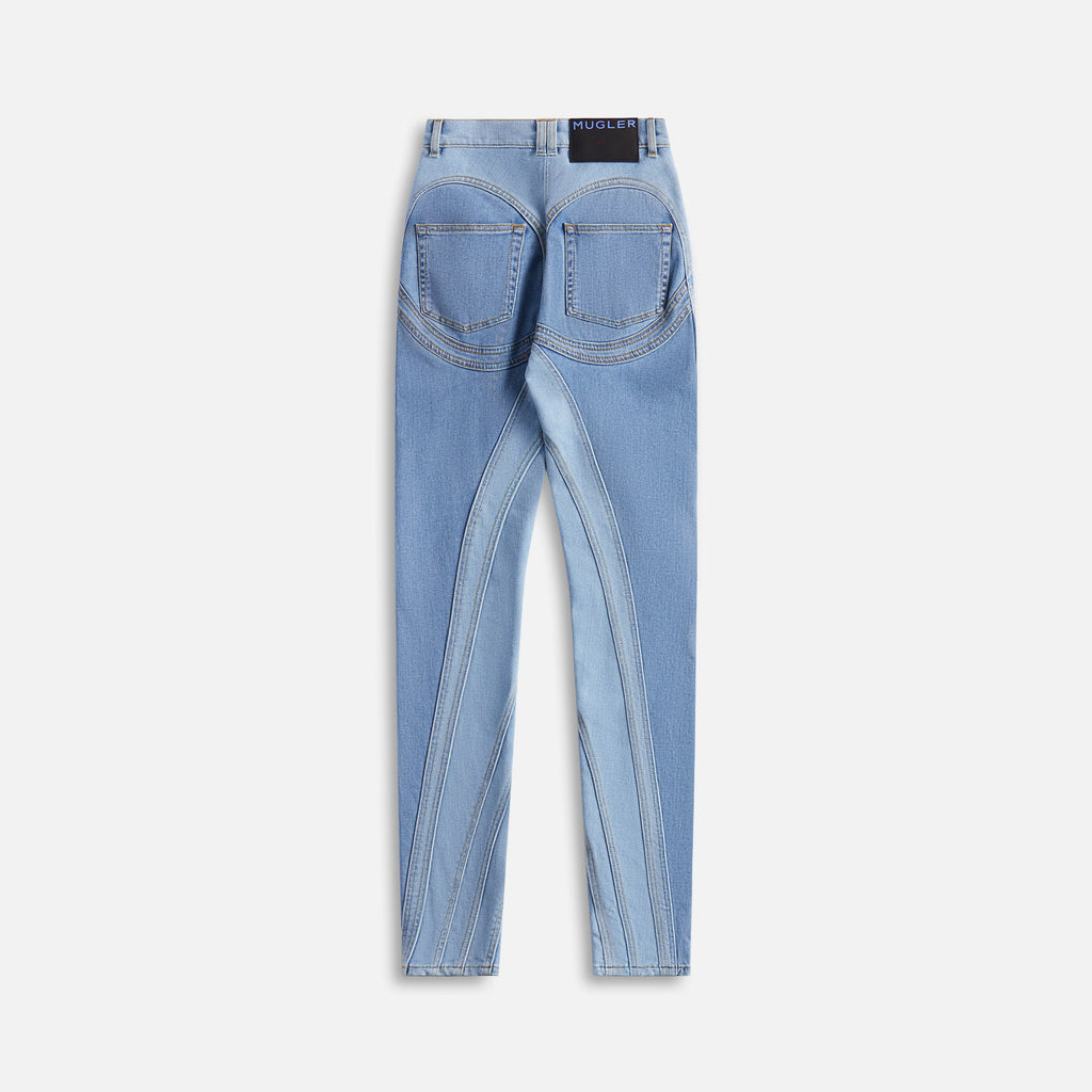 Mugler Contrast Denim Pant - Light Blue – Kith Europe