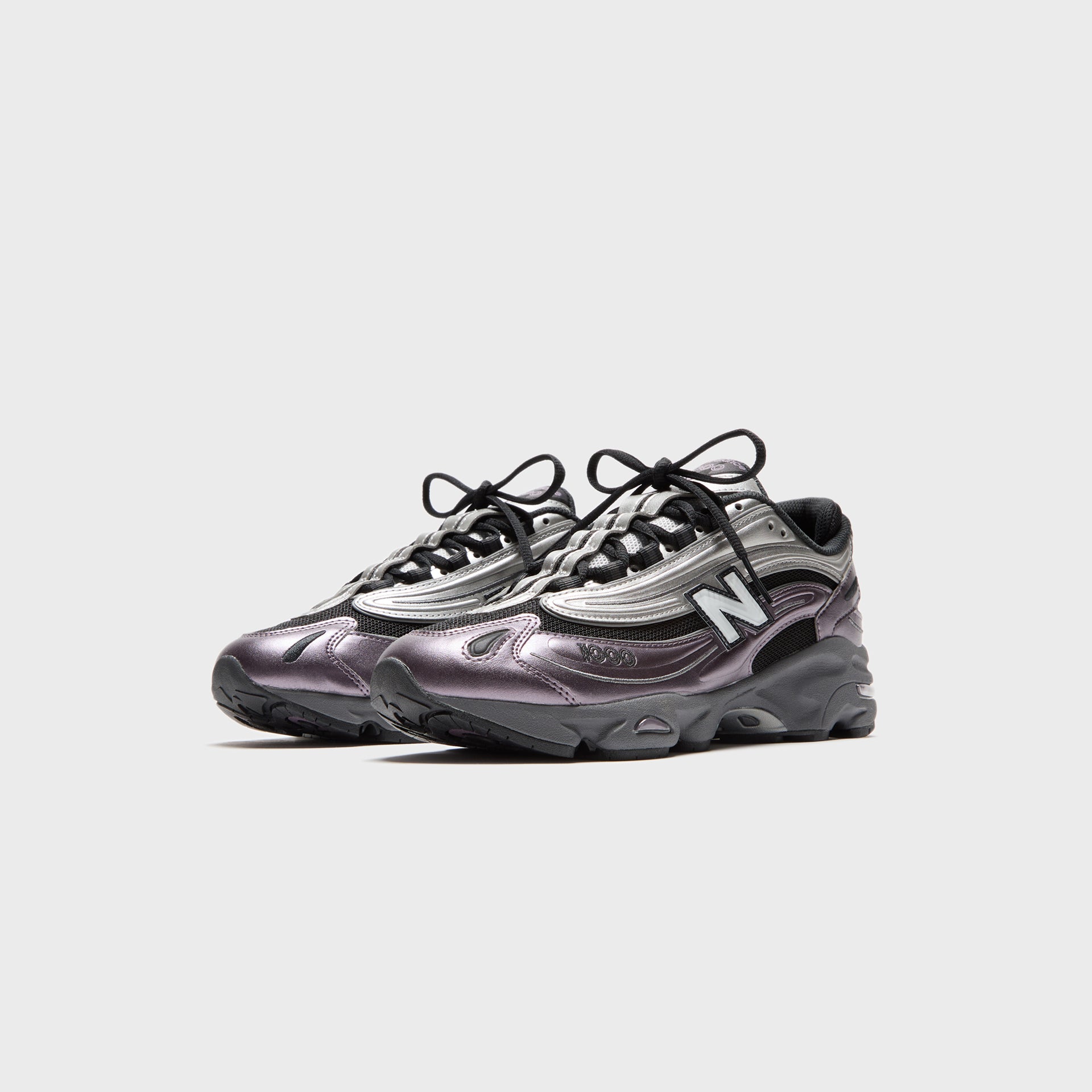New Balance M1000 - Metallic Silver / Dark Ice Wine / Black