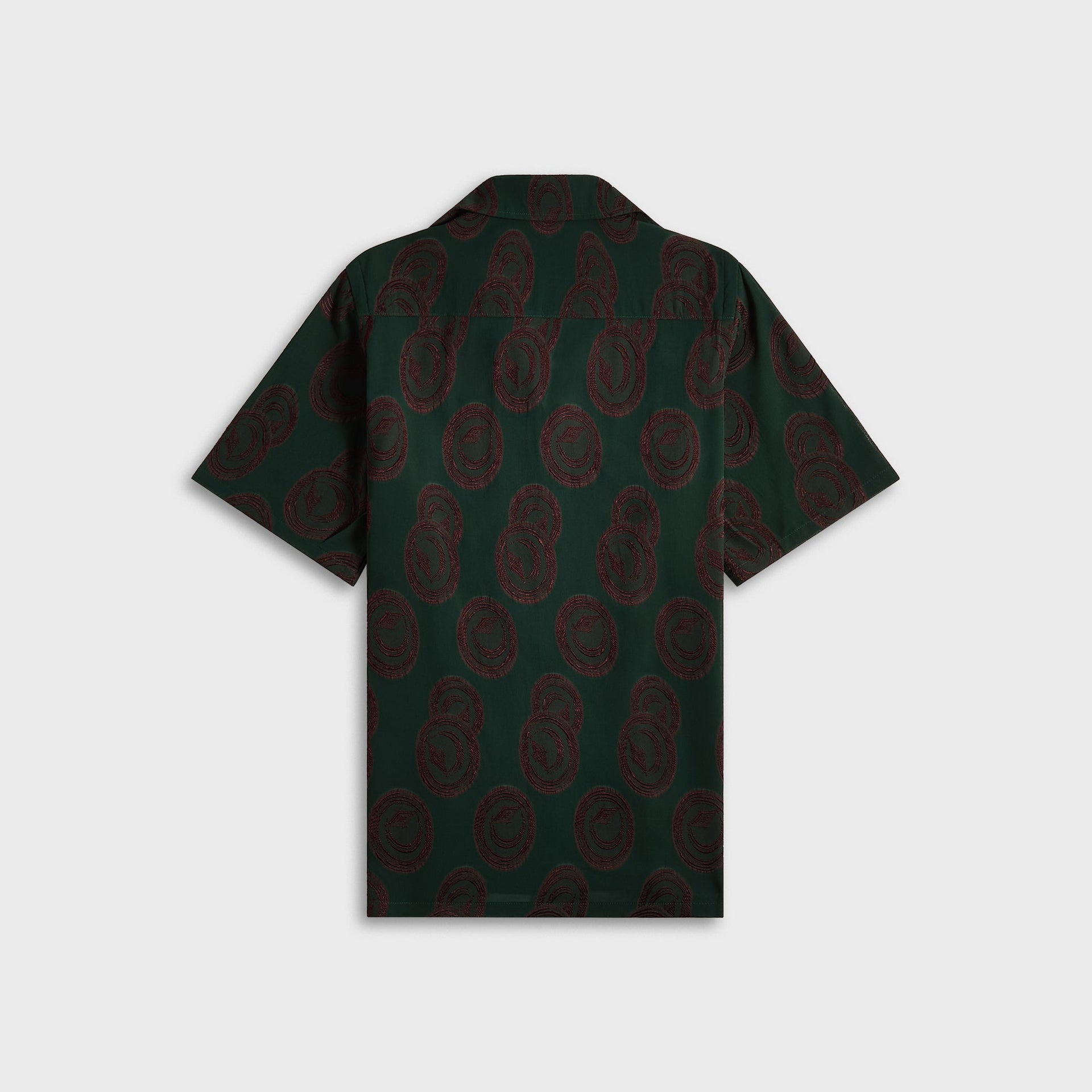 Needles Italian Collar Short Sleeve Shirt - Purple / Green