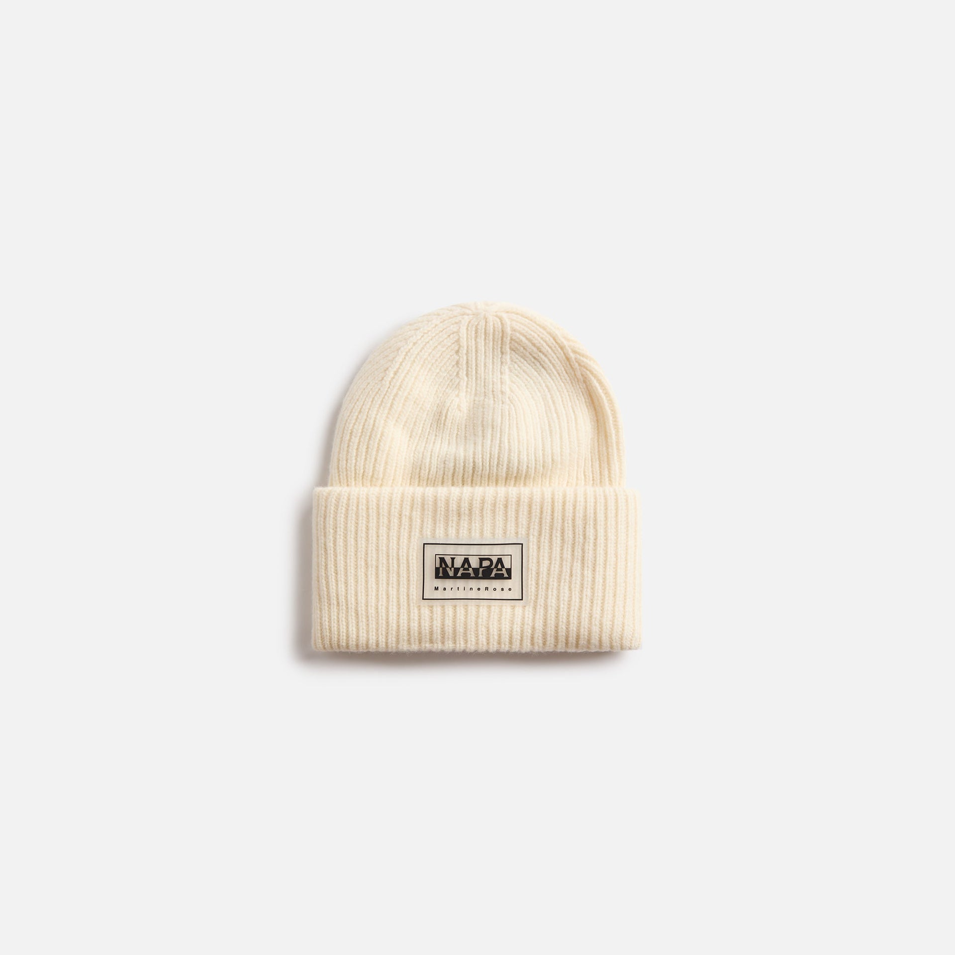 Martine Rose x Napapijri F-Douglas Rep Beanie - White Whisper N1A