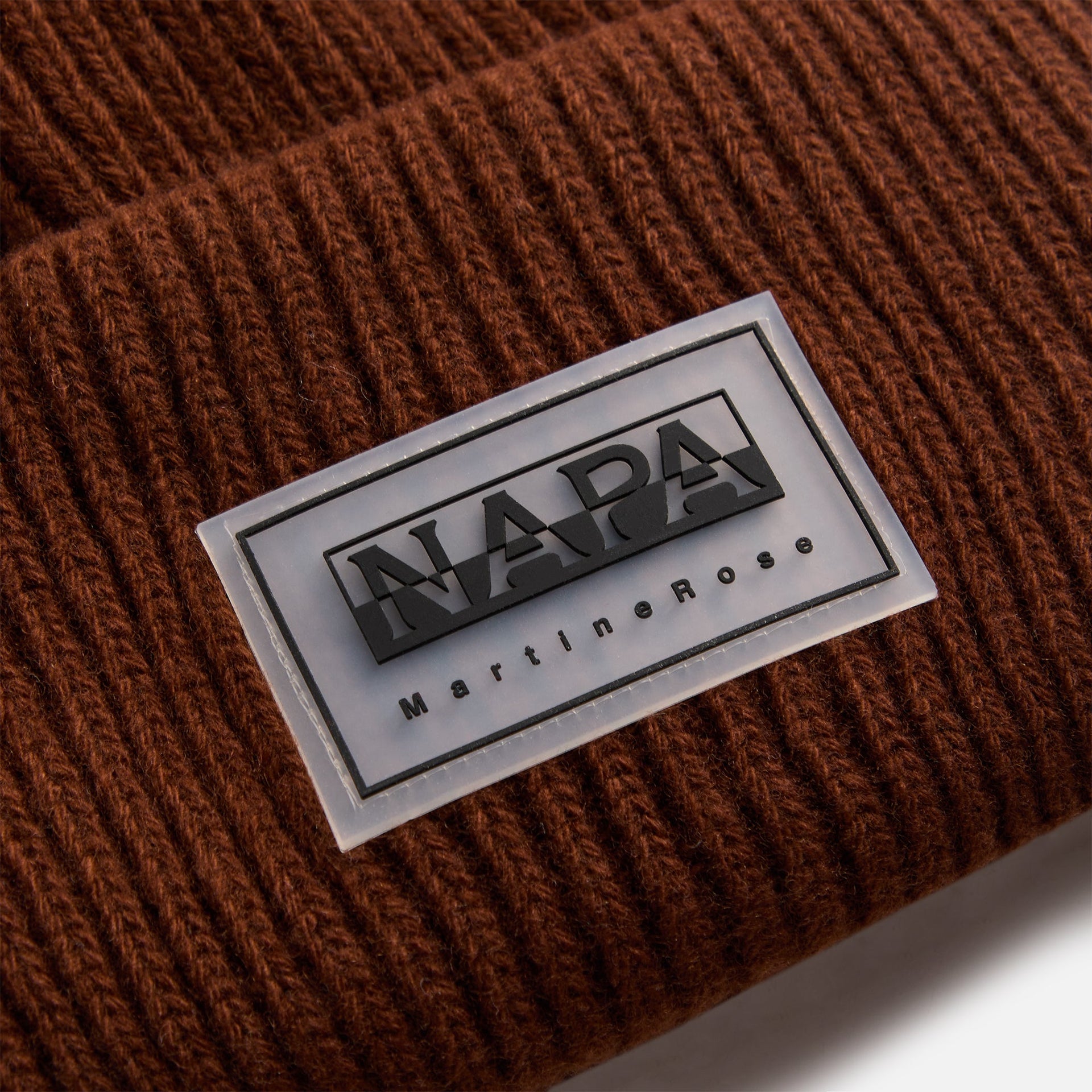 Martine Rose x Napapijri F-Douglas Rep Beanie - Shaved Choc WT1