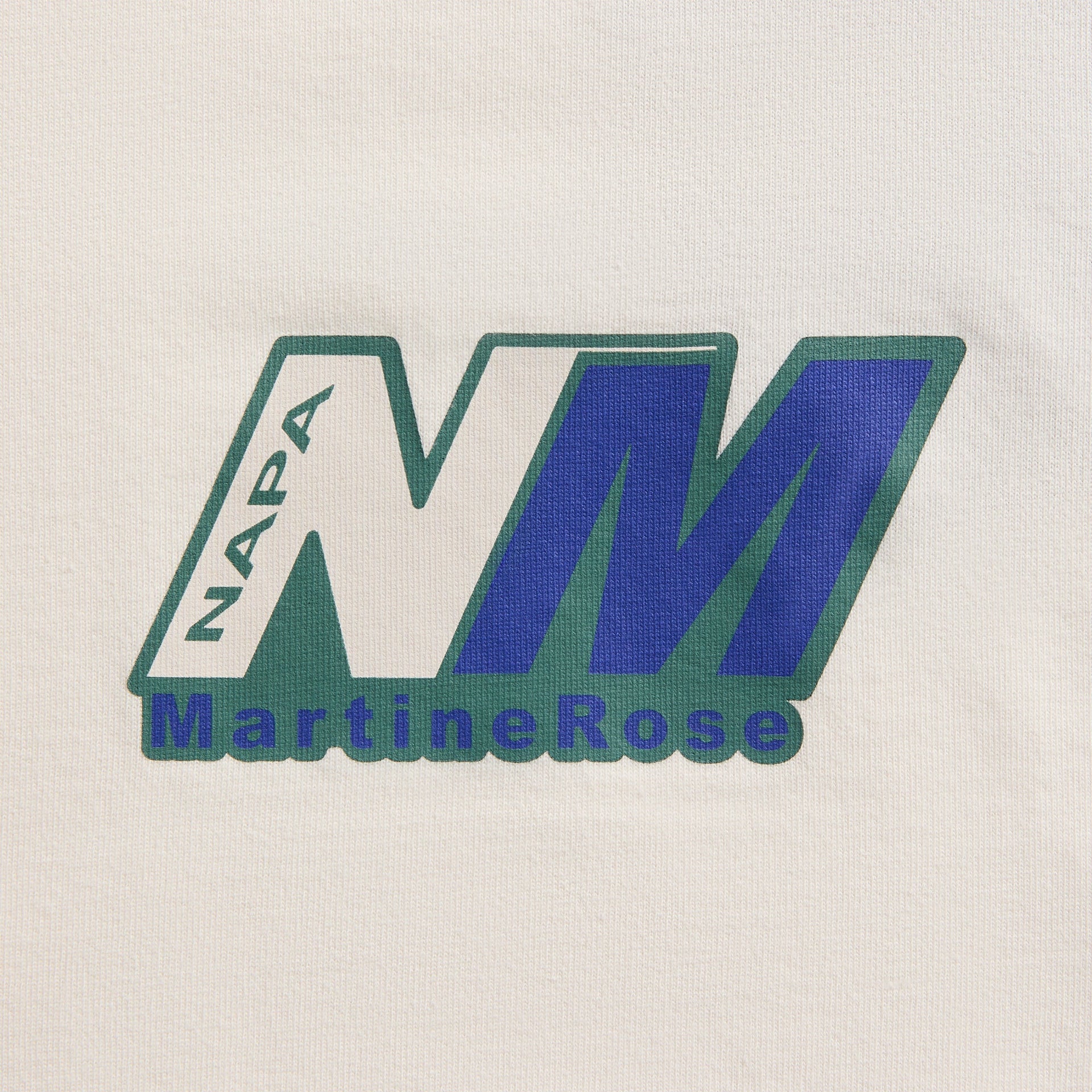 Martine Rose X Napapijri S-Ocelot Rep Short Sleeve Tee - White Whisper N1A