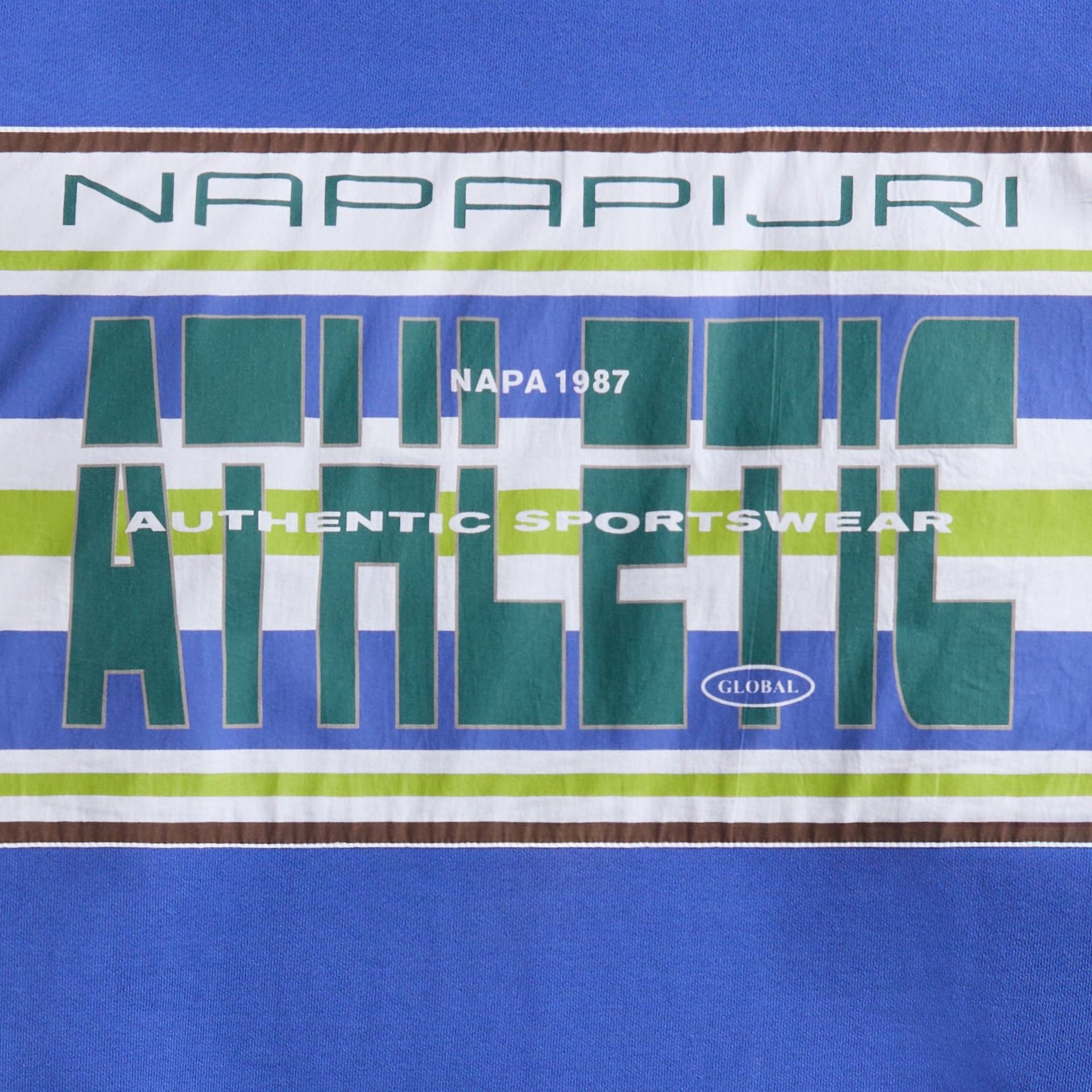 Martine Rose x Napapijri B-Lamont Rep Long Sleeve Crewneck - Blue Dazzling