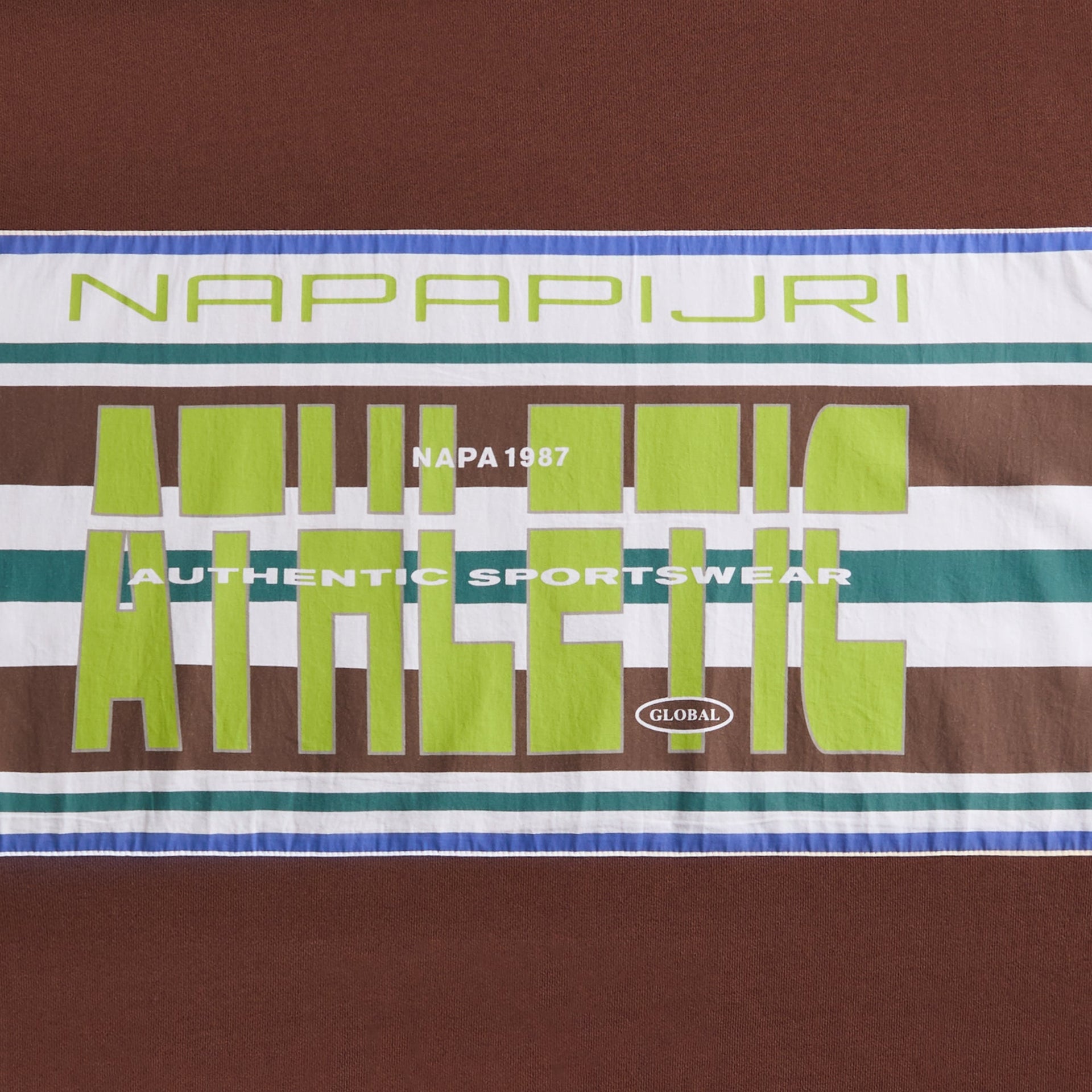 Martine Rose x Napapijri B-Lamont Rep Long Sleeve Crewneck - Shaved Choc WT1