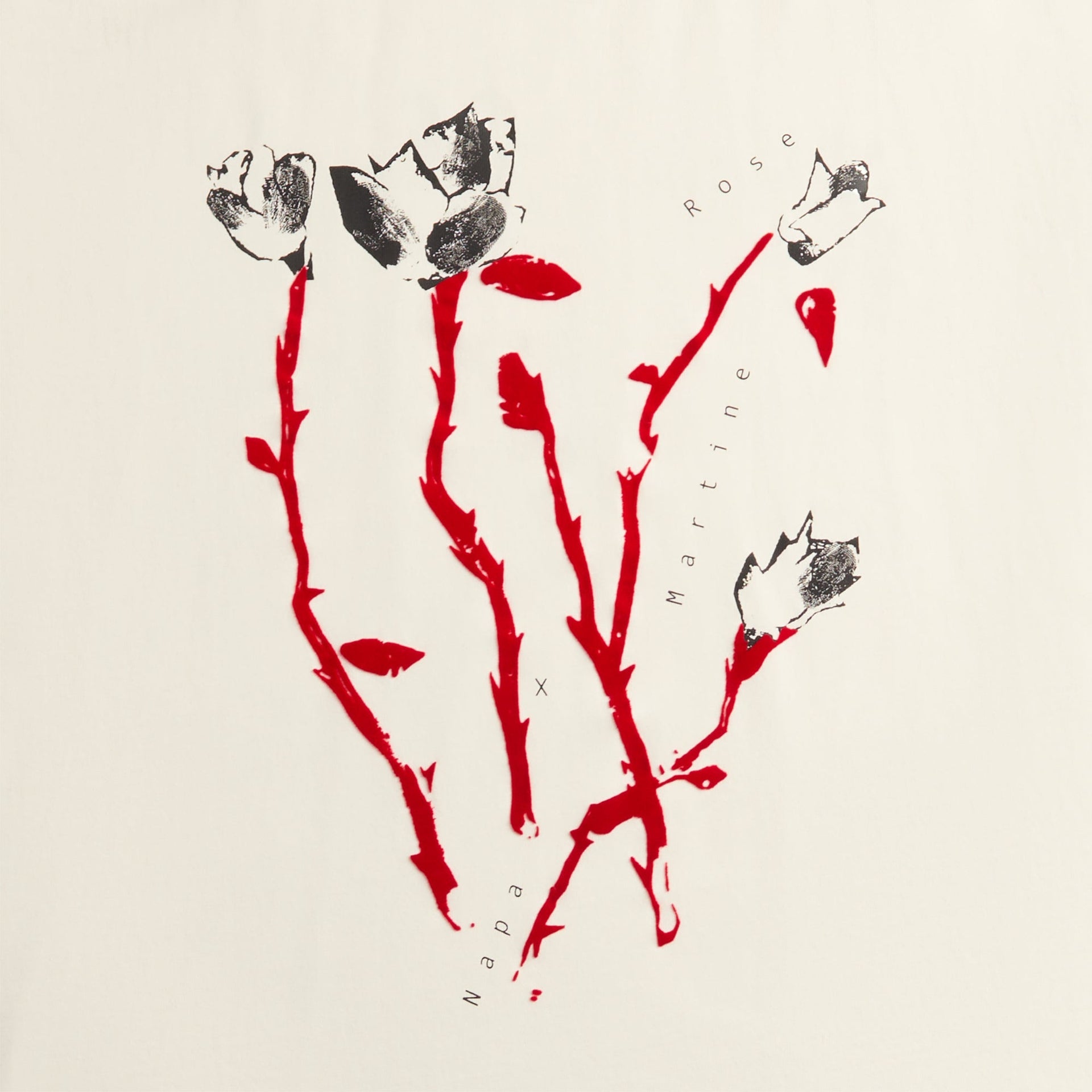 Martine Rose x Napapijri S-Osorno Rep Short Sleeve Tee - White Heron