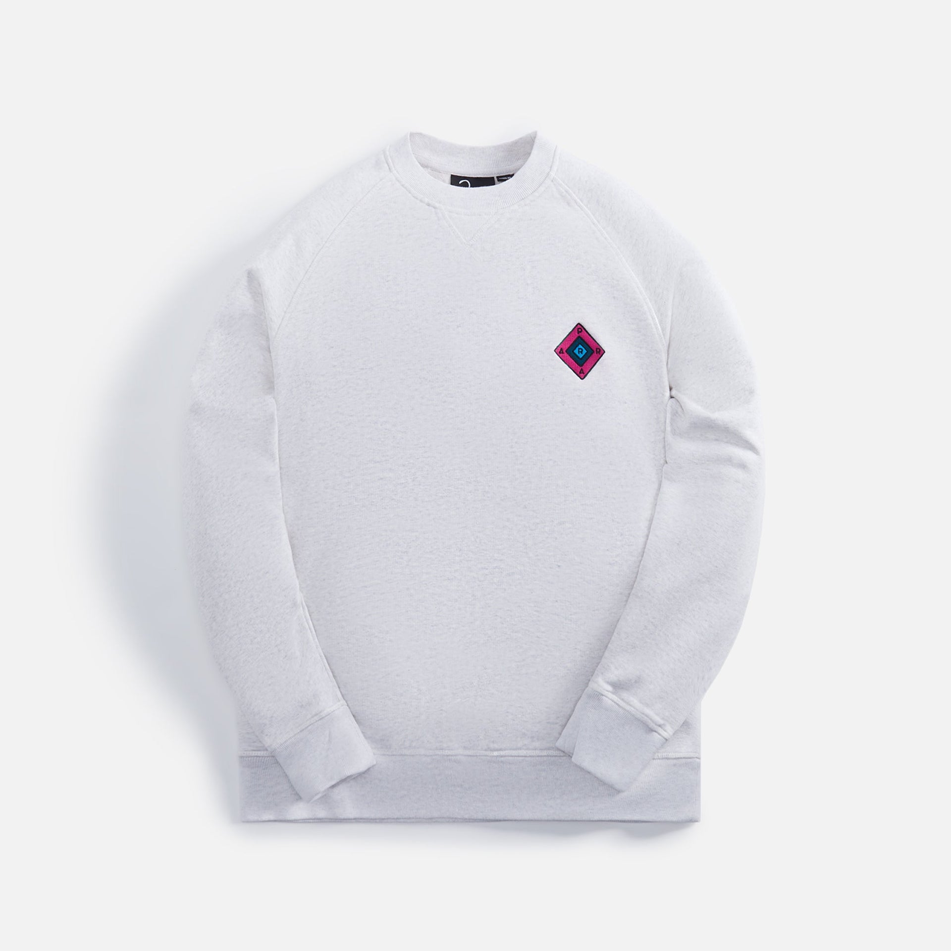 by Parra Diamond Block Logo Crew Neck Sweatshirt - Ash Grey
