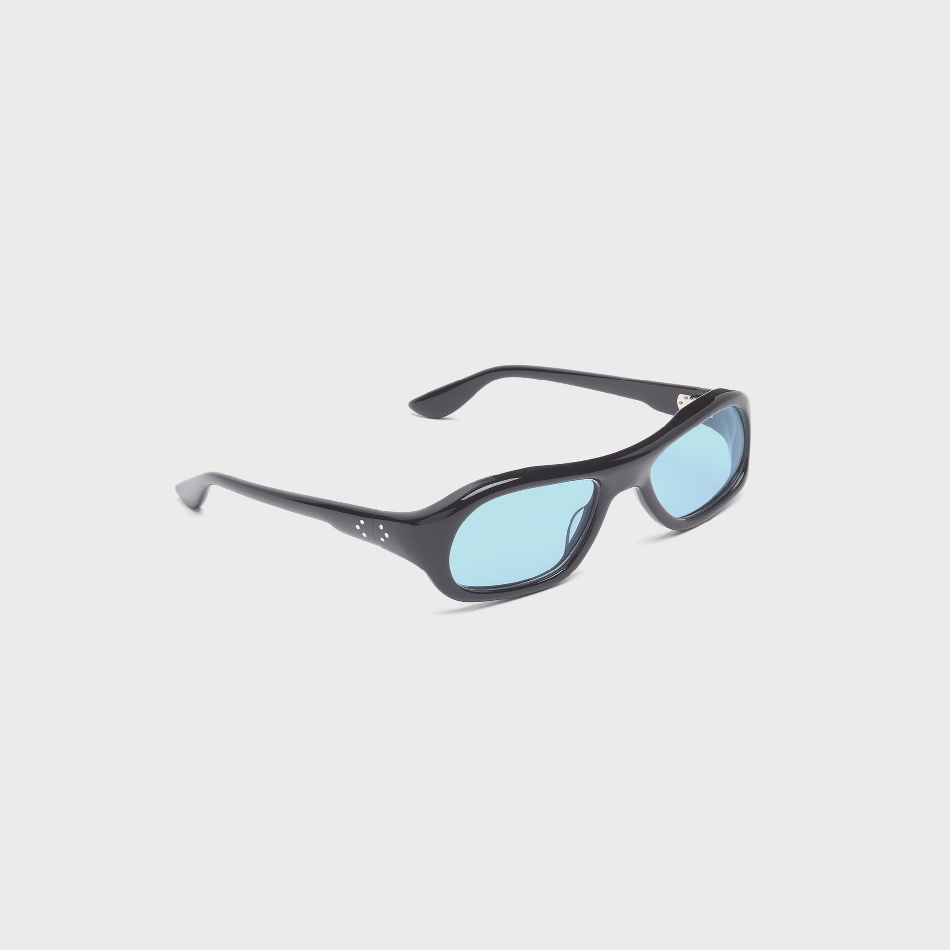 Port Tanger Gray in Black Acetate / Rif Blue Lens