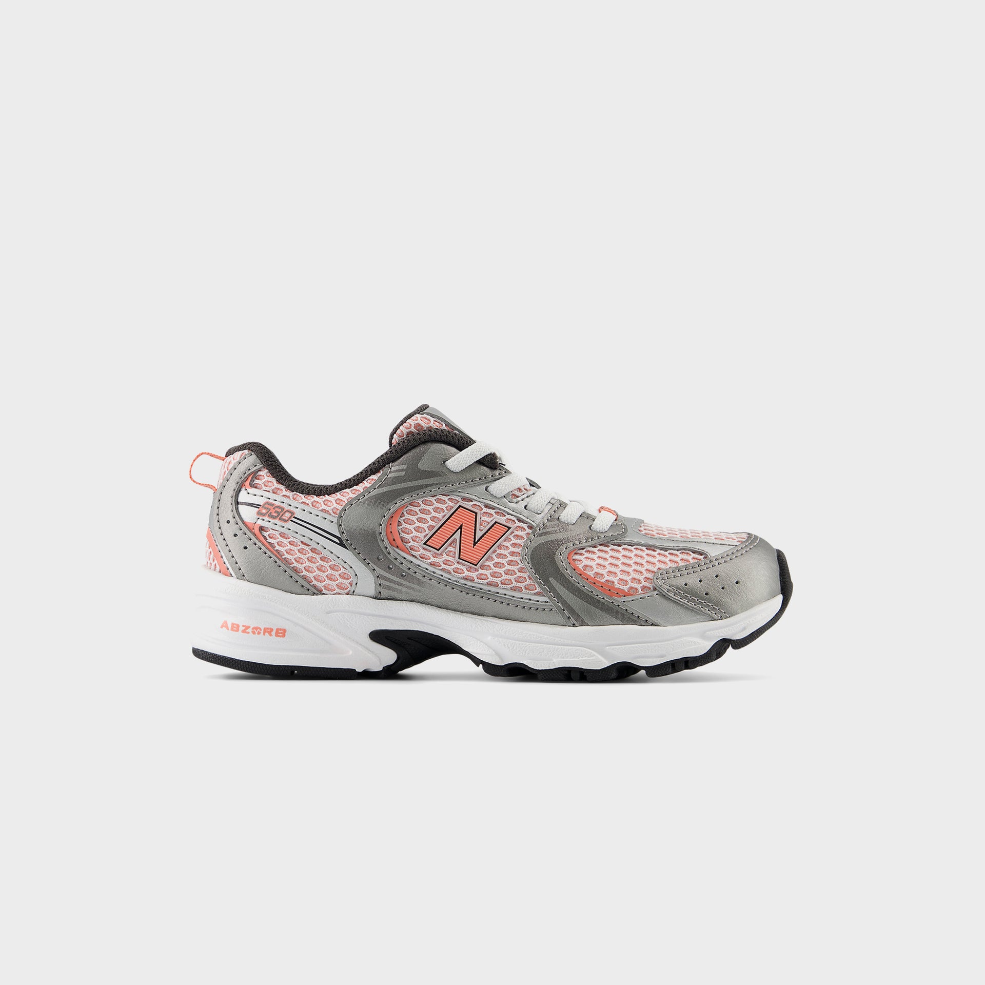New Balance PS 530 Bungee Lace - Dark Silver Metallic / Pink